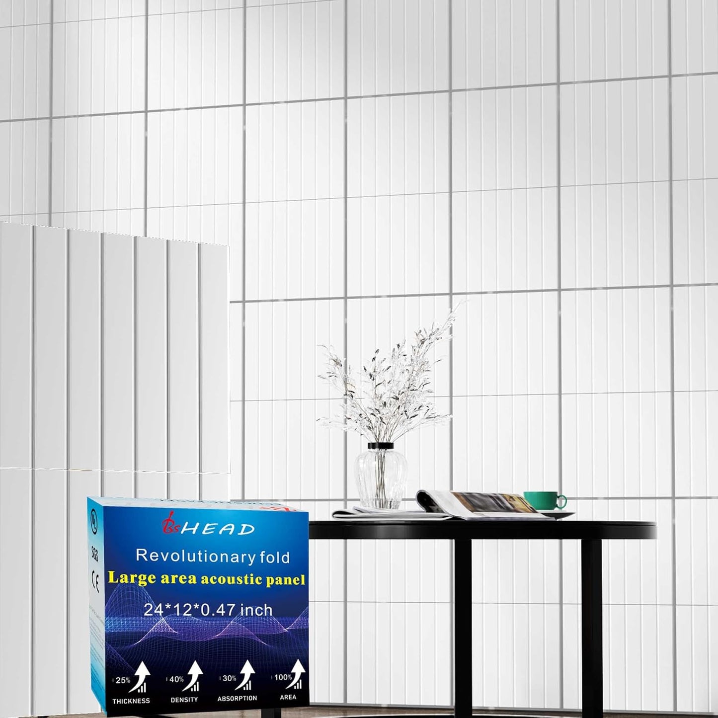 16 Pack Large Fold Soundproof Wall Panels for Superior Acoustics