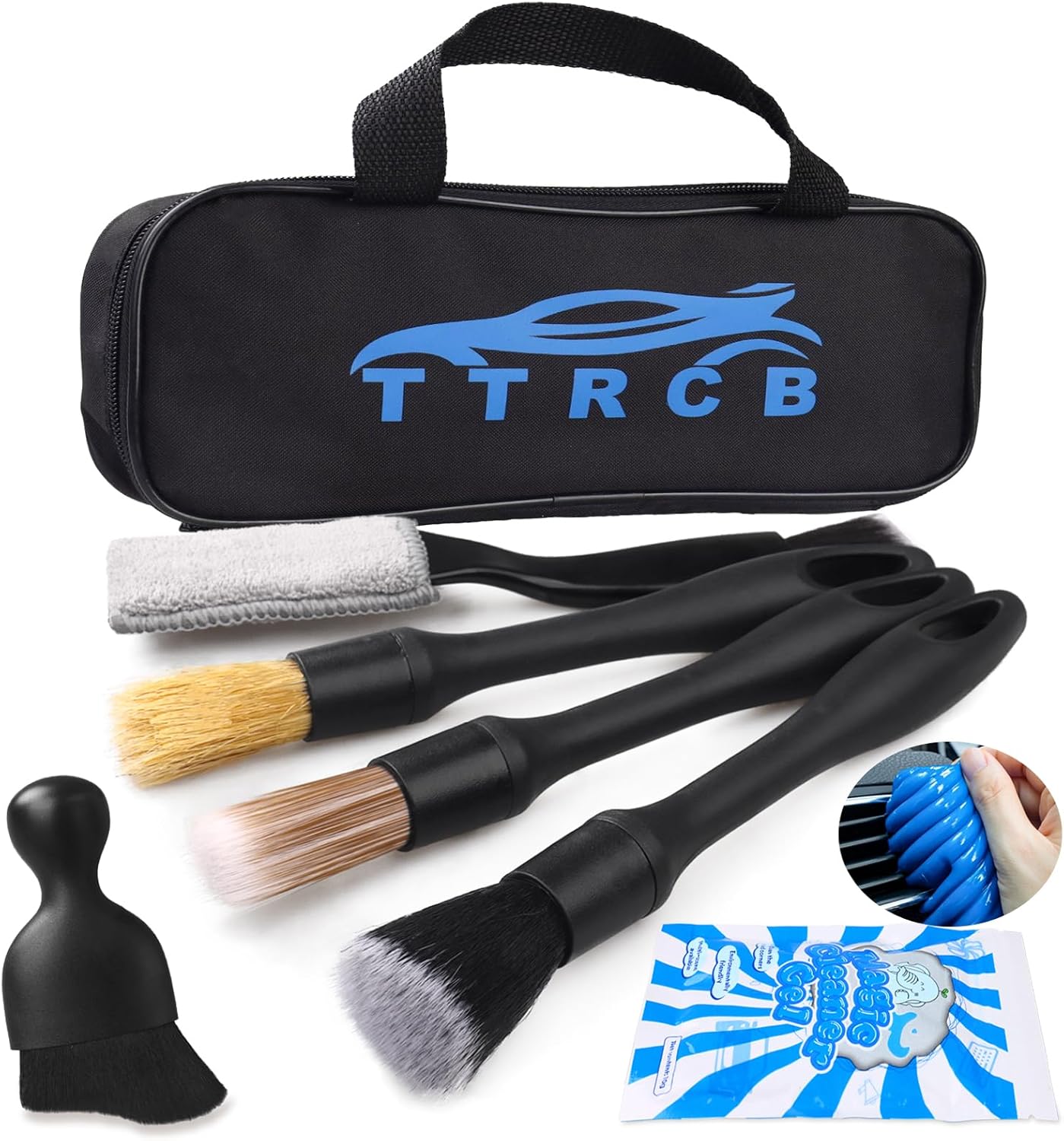 Ultra Soft Car Detailing Brush Set for Precision Cleaning