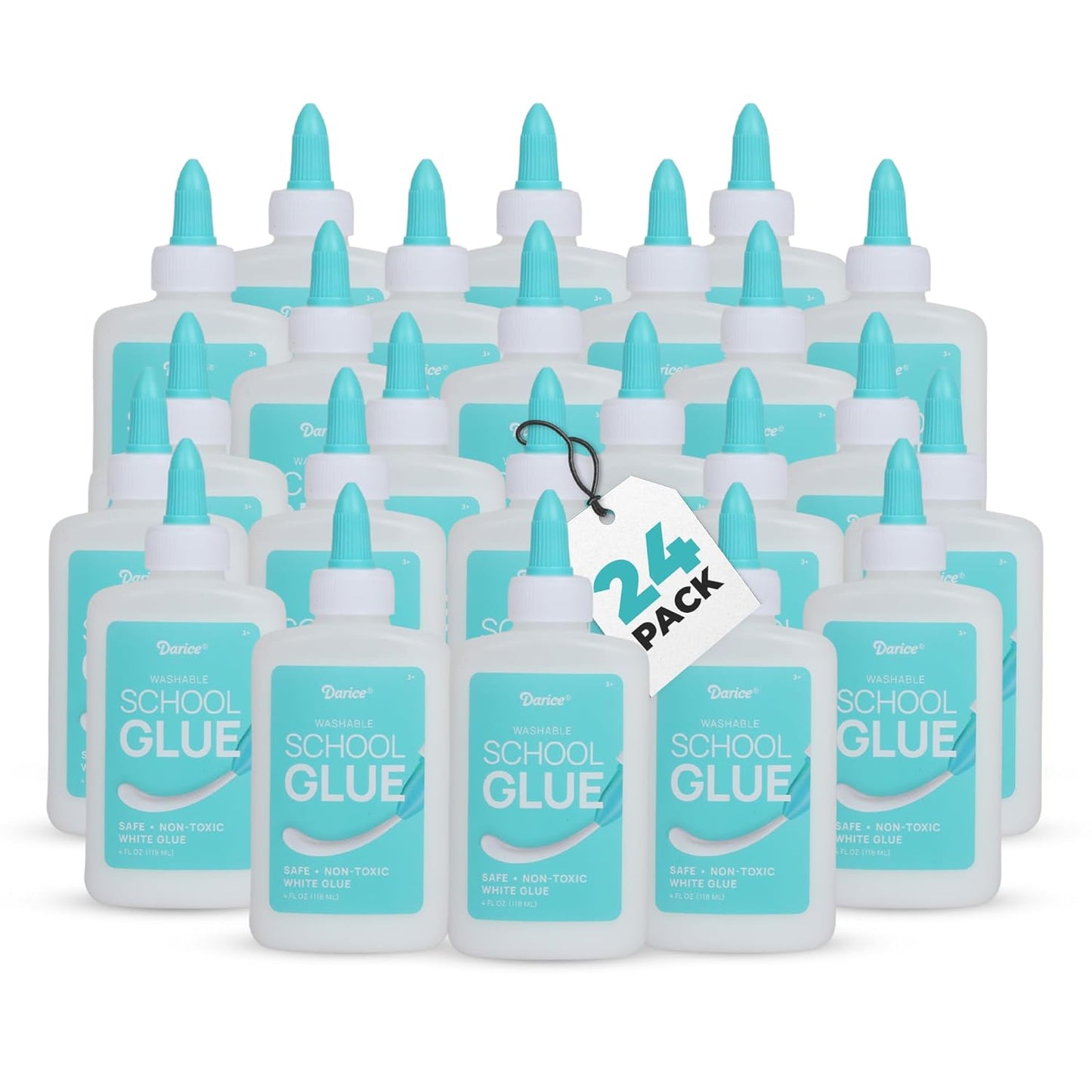 Darice Washable School Glue 4oz - Perfect for Kids Crafts