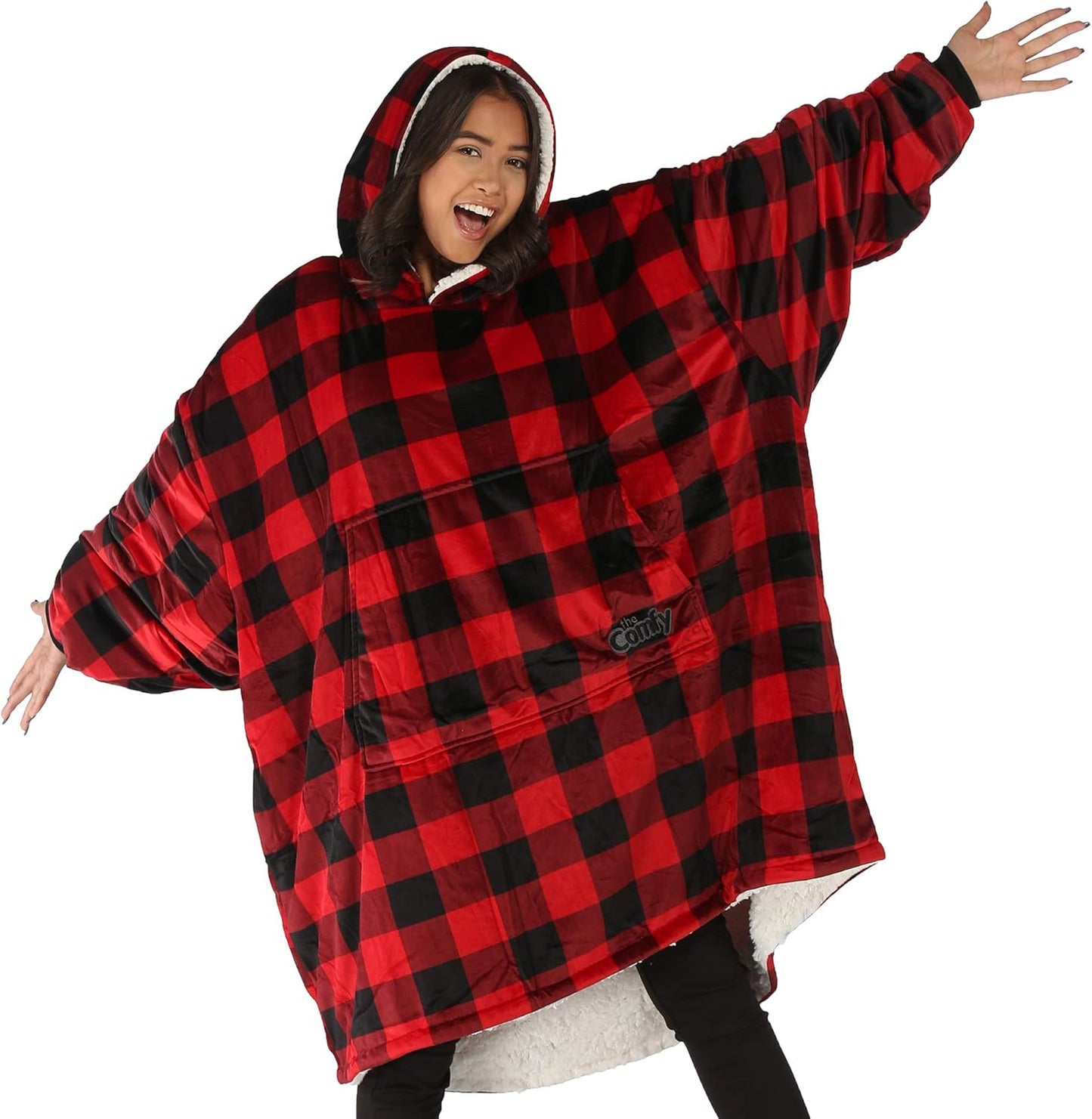 The Comfy Original Sherpa Lined Wearable Blanket for All