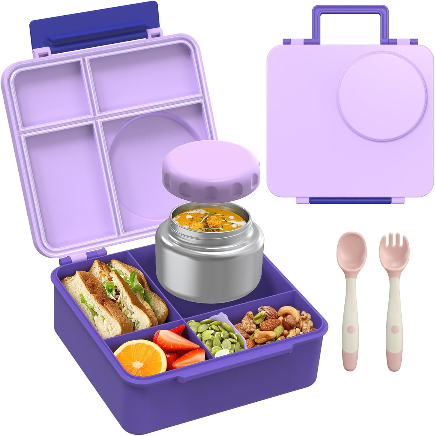 Bento Lunch Box Set for Kids with Soup Thermo and Bag