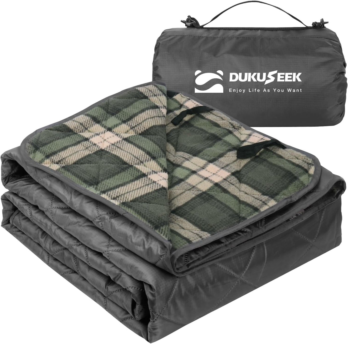 DUKUSEEK Waterproof Stadium Blanket for Cold Weather Comfort