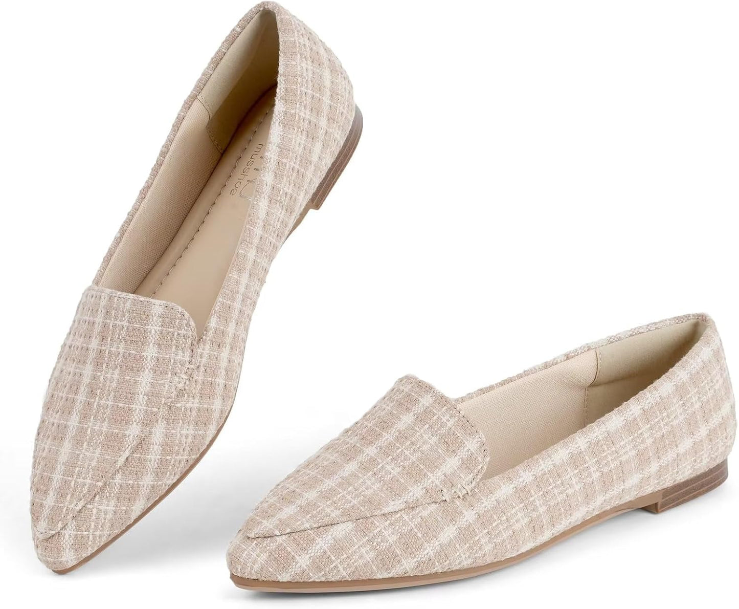 MUSSHOE Loafers for Women: Comfortable Pointed Toe Design