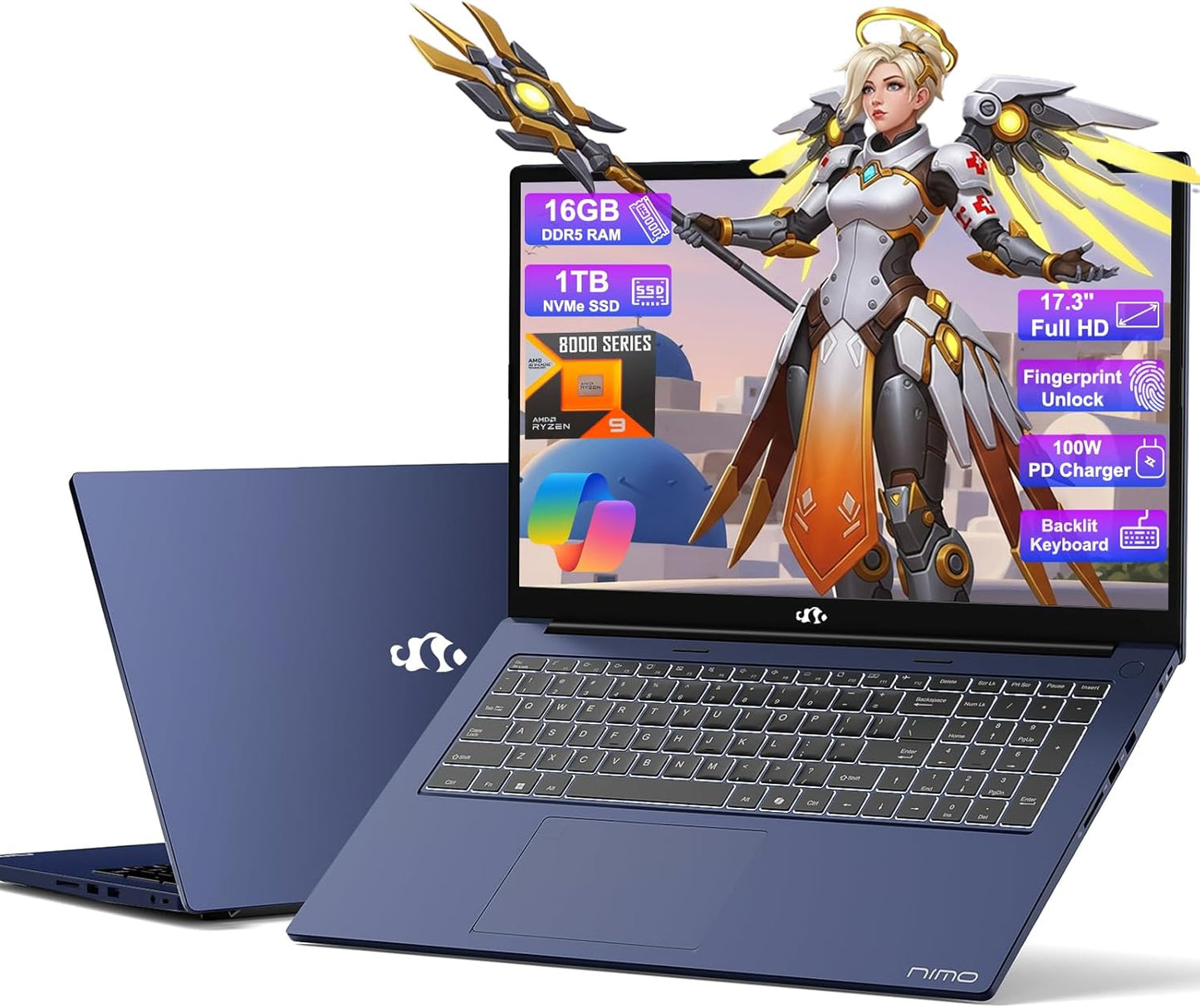 NIMO 17.3 Gaming Laptop with Ryzen 9 and 1TB SSD for All Needs