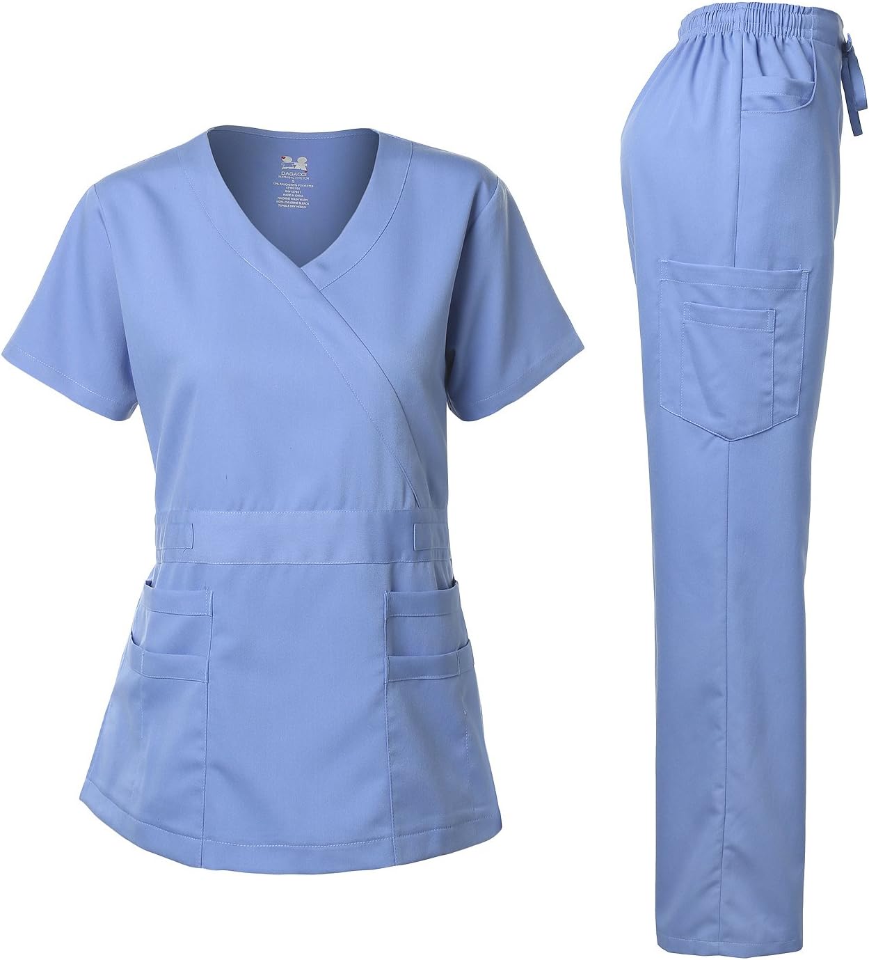 Dagacci Medical Uniform Women's Scrub Set for Comfort and Style