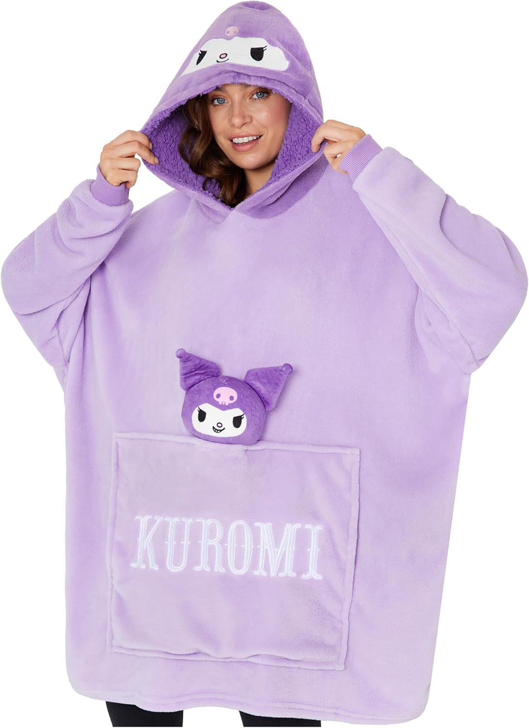 Hello Kitty Blanket Hoodie for Women - Cozy Wearable Comfort