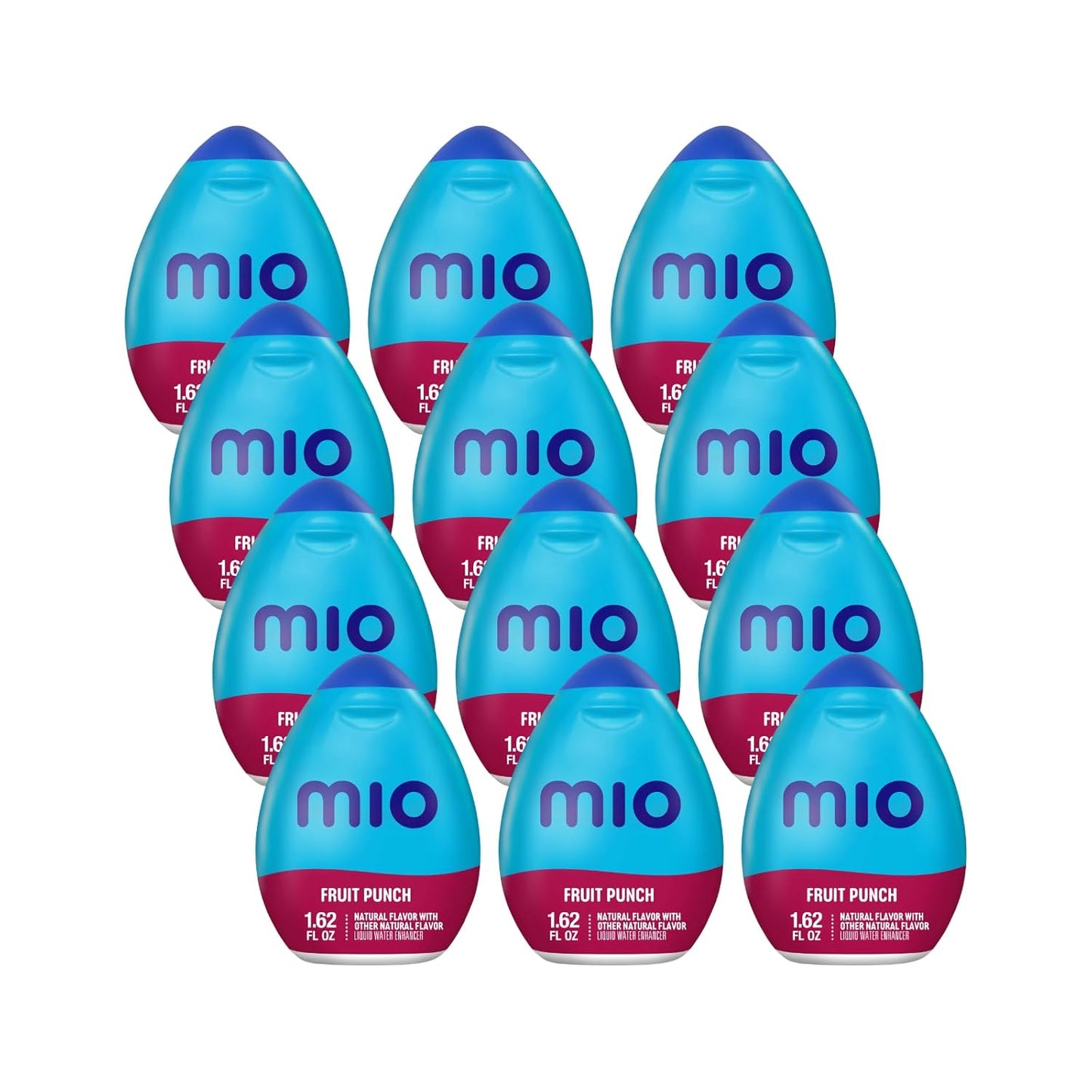 MiO Liquid Water Enhancer Fruit Punch Pack of 12 for Flavor