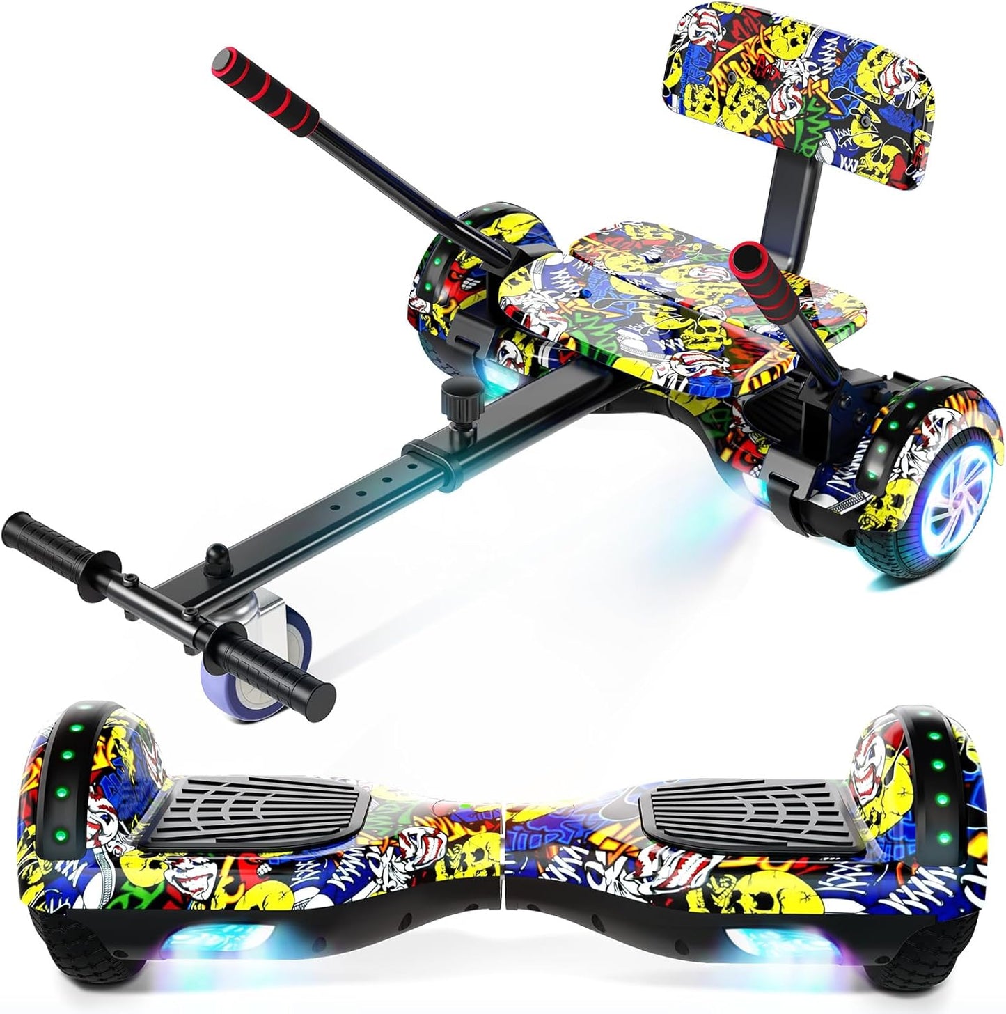 Self Balancing Scooter with Seat for Kids and Adults Fun Ride