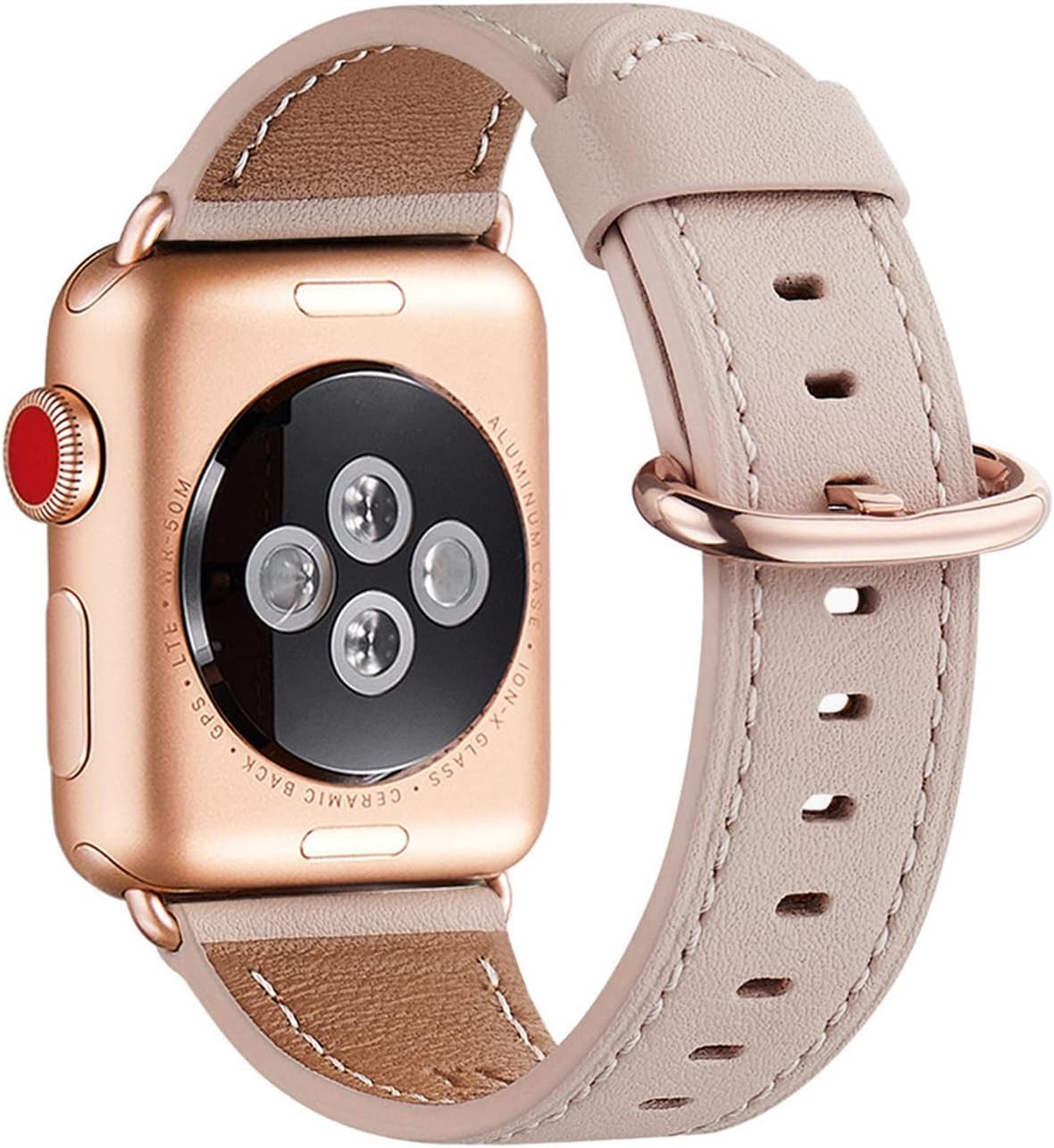 WFEAGL Genuine Leather Apple Watch Band Women