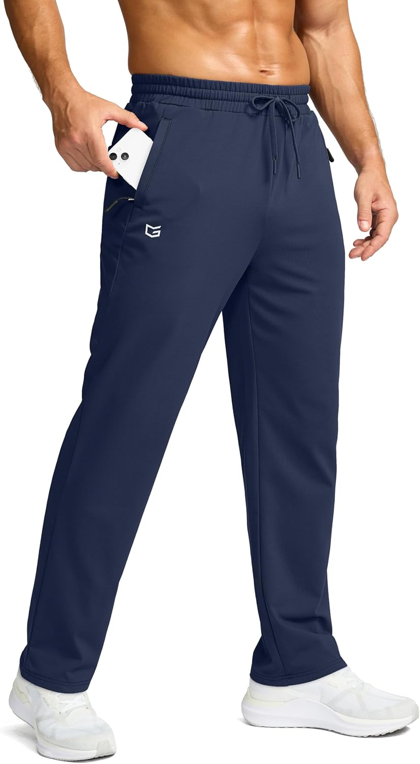G Gradual Men's Fleece Lined Pants for Winter Hiking and Fitness