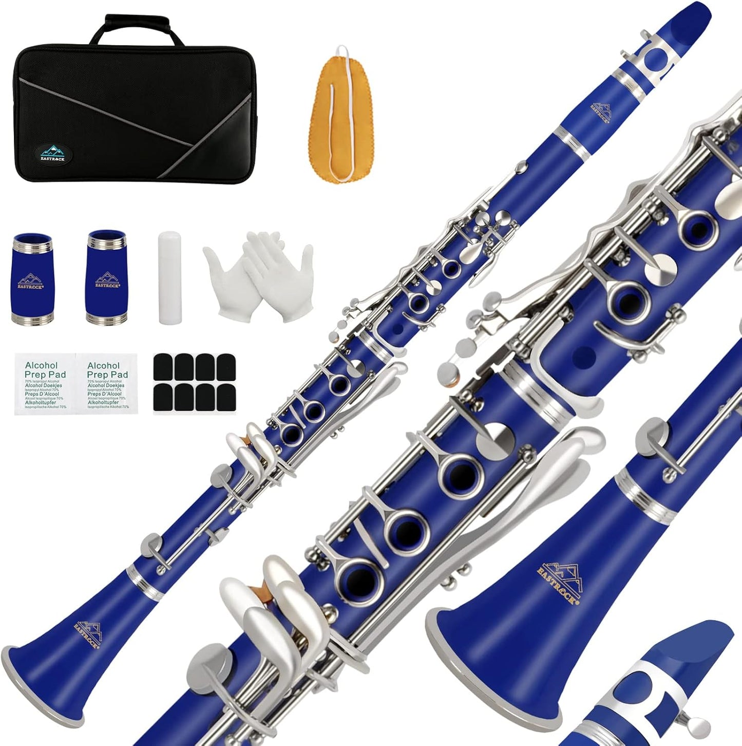 EASTROCK Bb Clarinet for Beginners with Replaceable Barrels