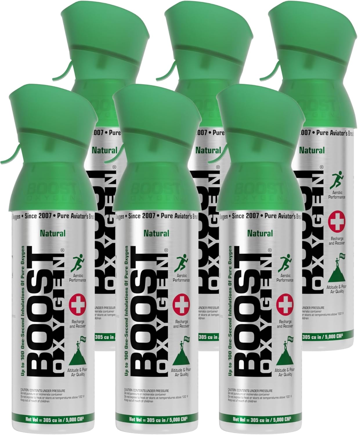 Boost Oxygen Medium Natural 5L Canister for Aerobic Recovery
