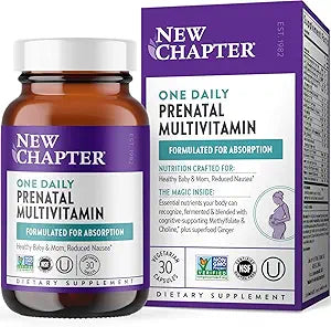New Chapter Prenatal Vitamins for Healthy Mom and Baby Daily