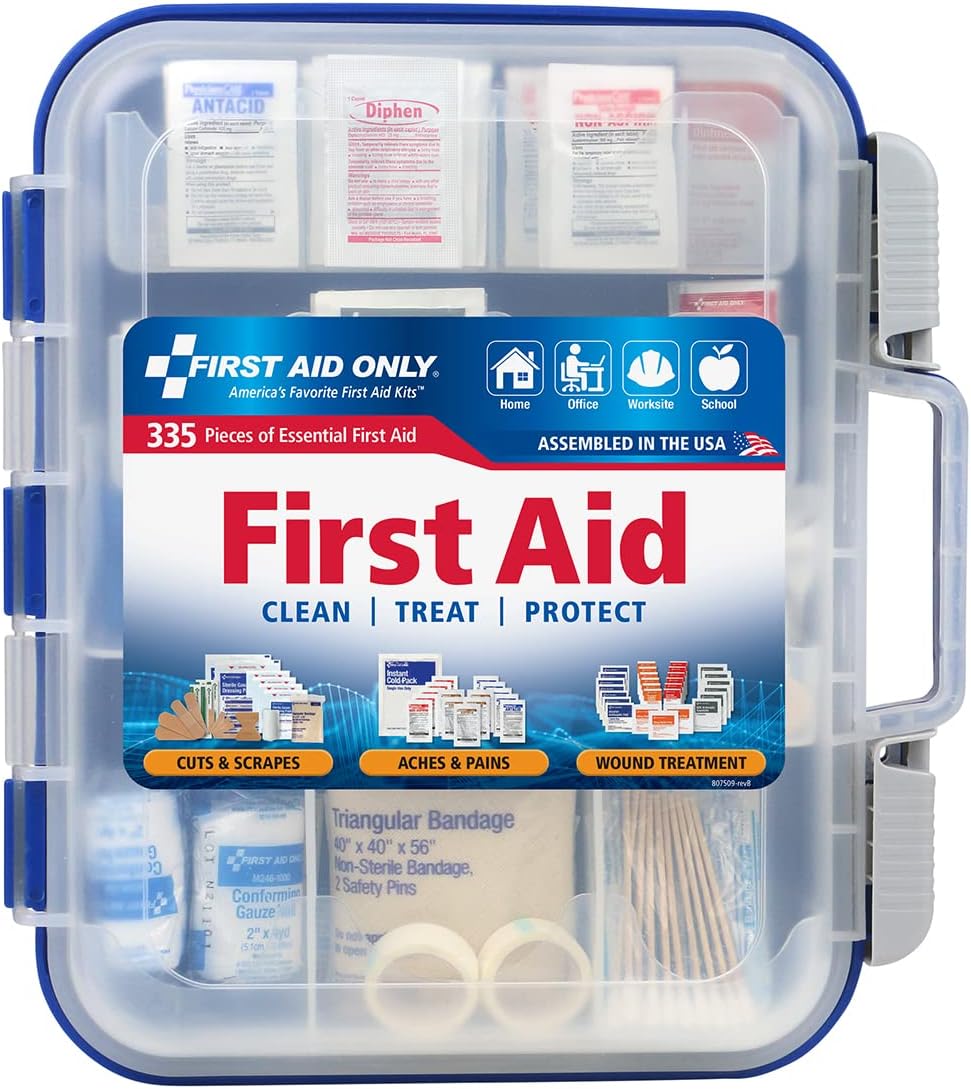 OSHA-Compliant First Aid Kit for 100 People - 335 Pieces