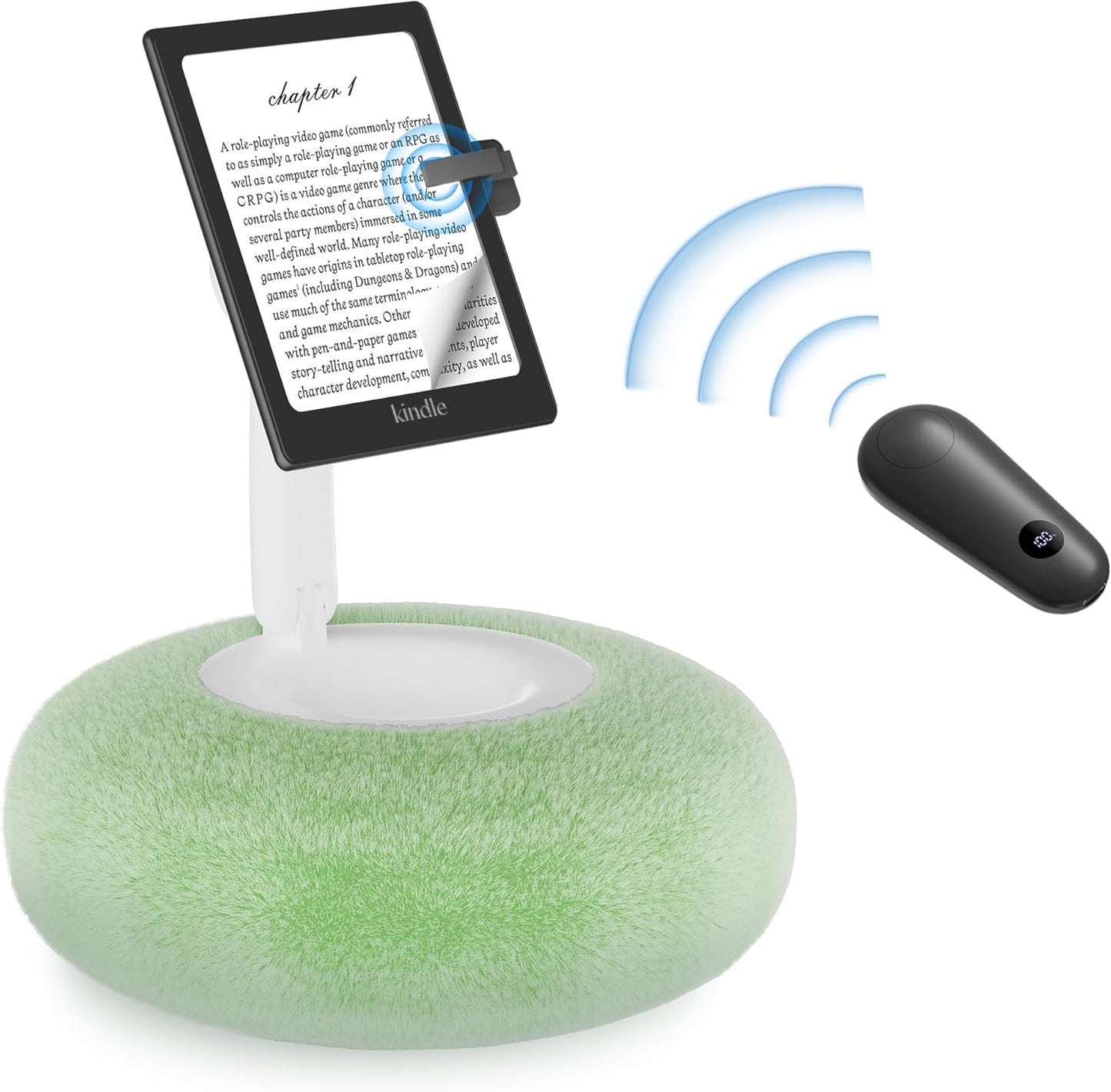 Magnetic Kindle Holder with Page Turner for Cozy Reading