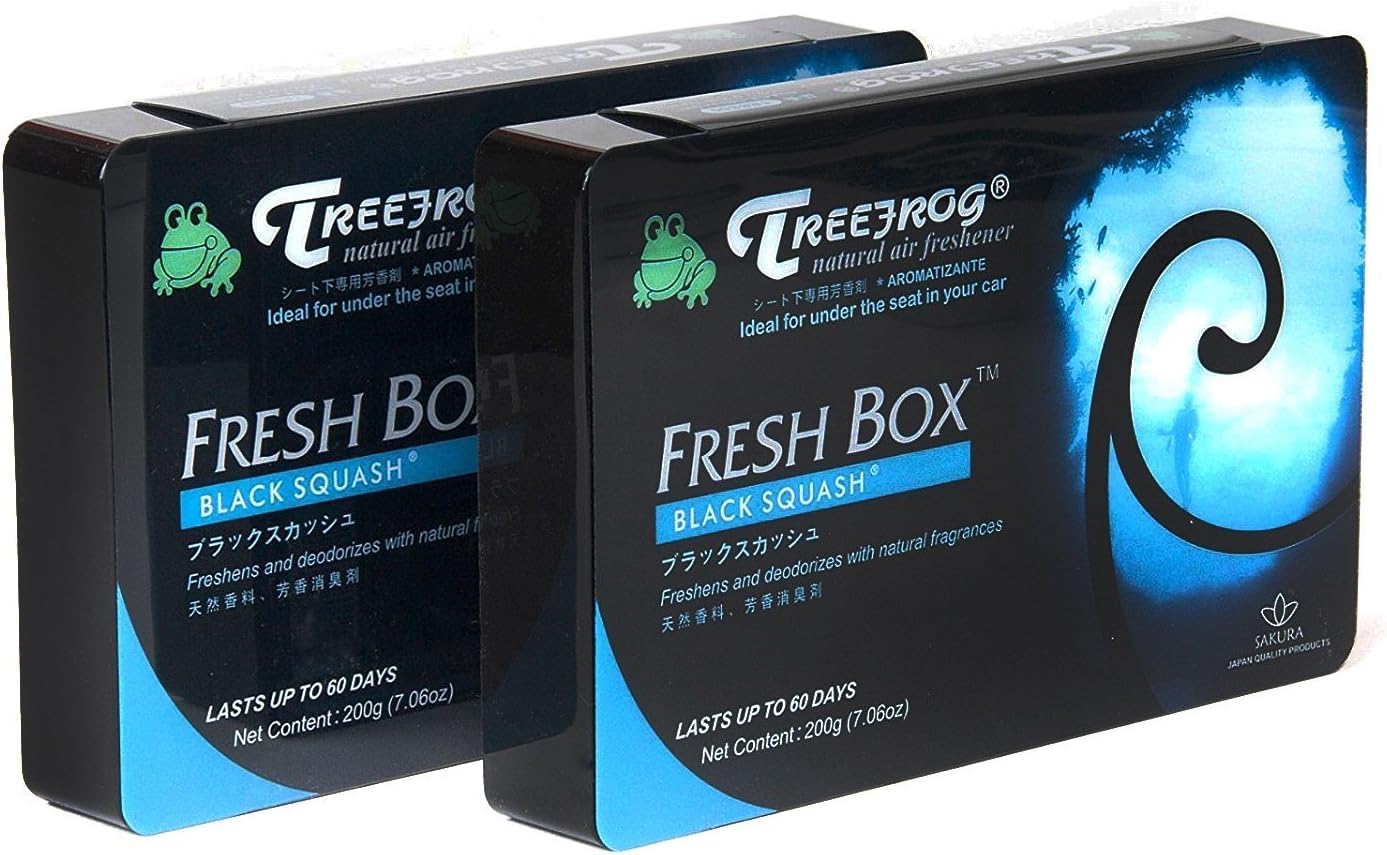 Treefrog Xtreme Fresh Air Freshener - 2 Packs Black Squash Scent