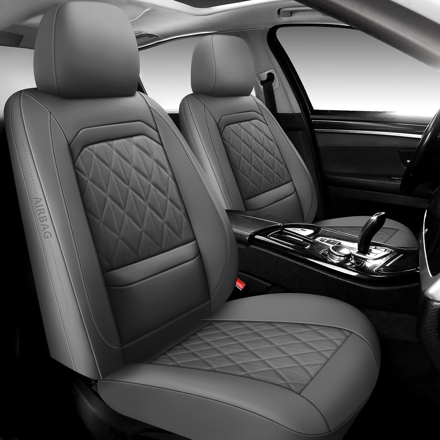 Luxury Leather Car Seat Covers Full Set for Most Vehicles