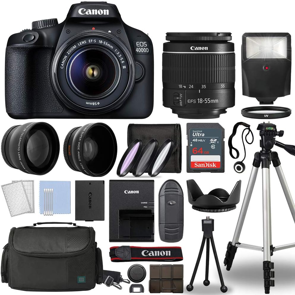 Capture Crisp Shots with Canon EOS 4000D Lens Kit