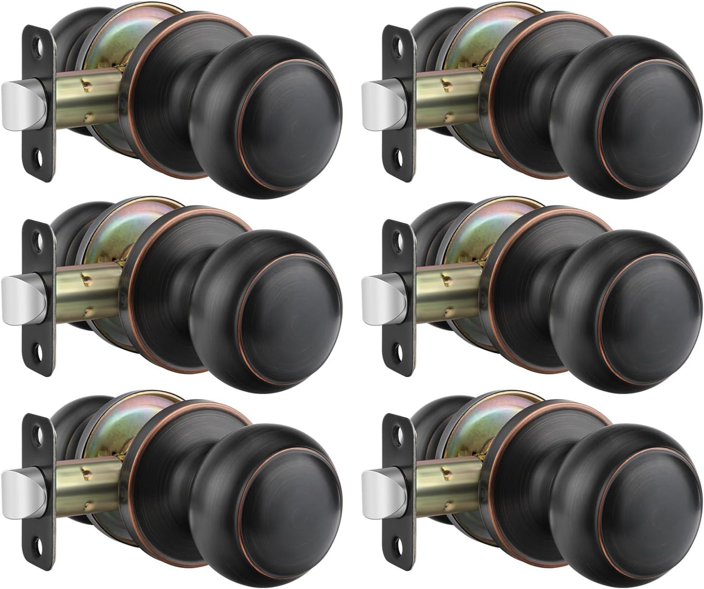 Haidms Bronze Passage Door Knobs for Modern Interior Spaces