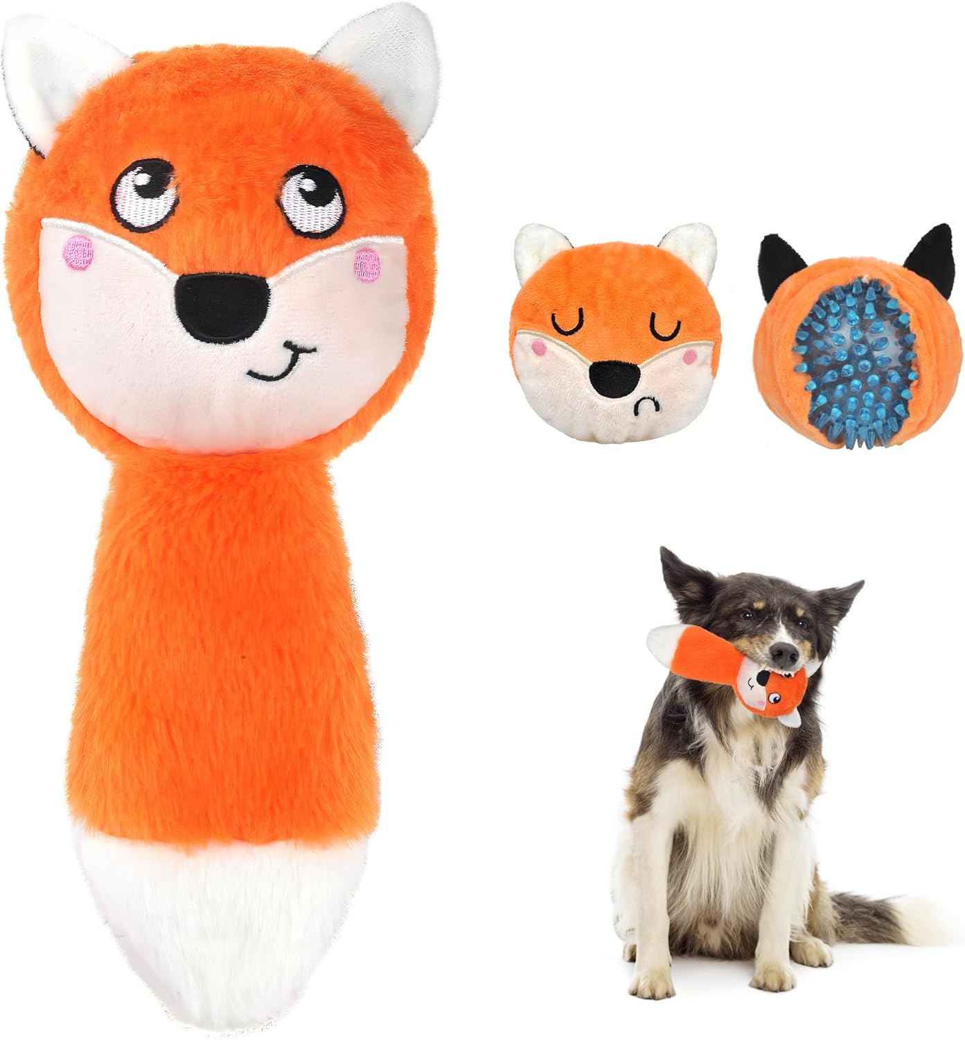 Fida 3-in-1 Squeaky Chew Toy - Durable Fun