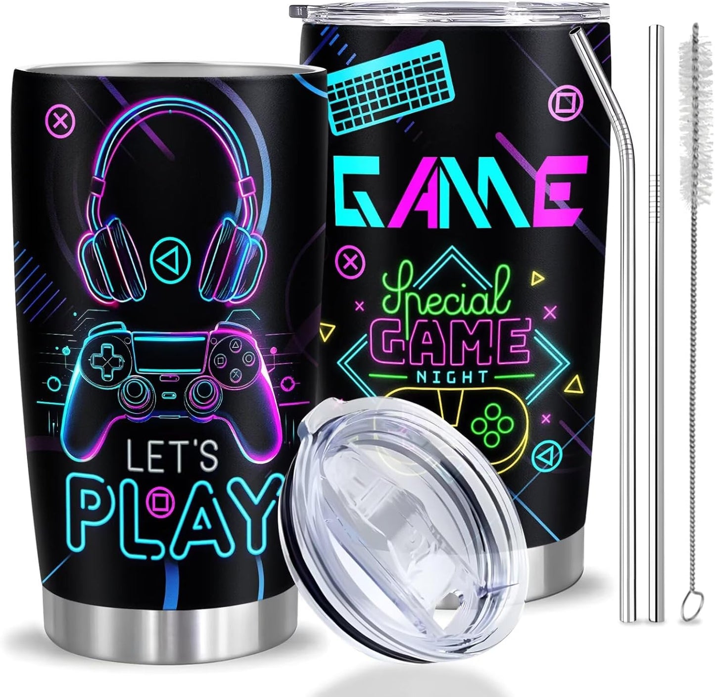 20oz Gamer Travel Mug - Level Up Your Gaming Fuel!