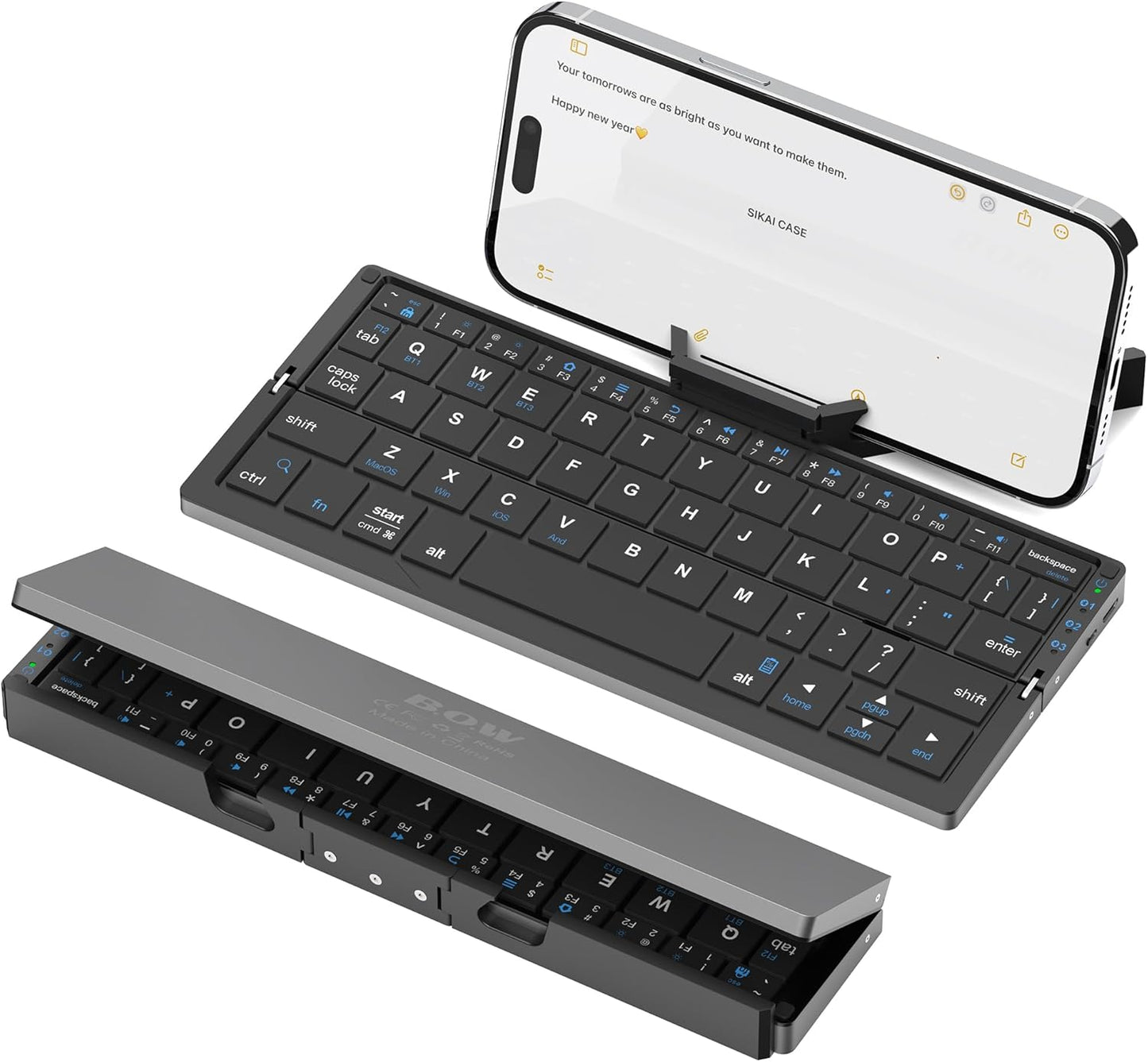 Portable Foldable Bluetooth Keyboard by SIKAI CASE