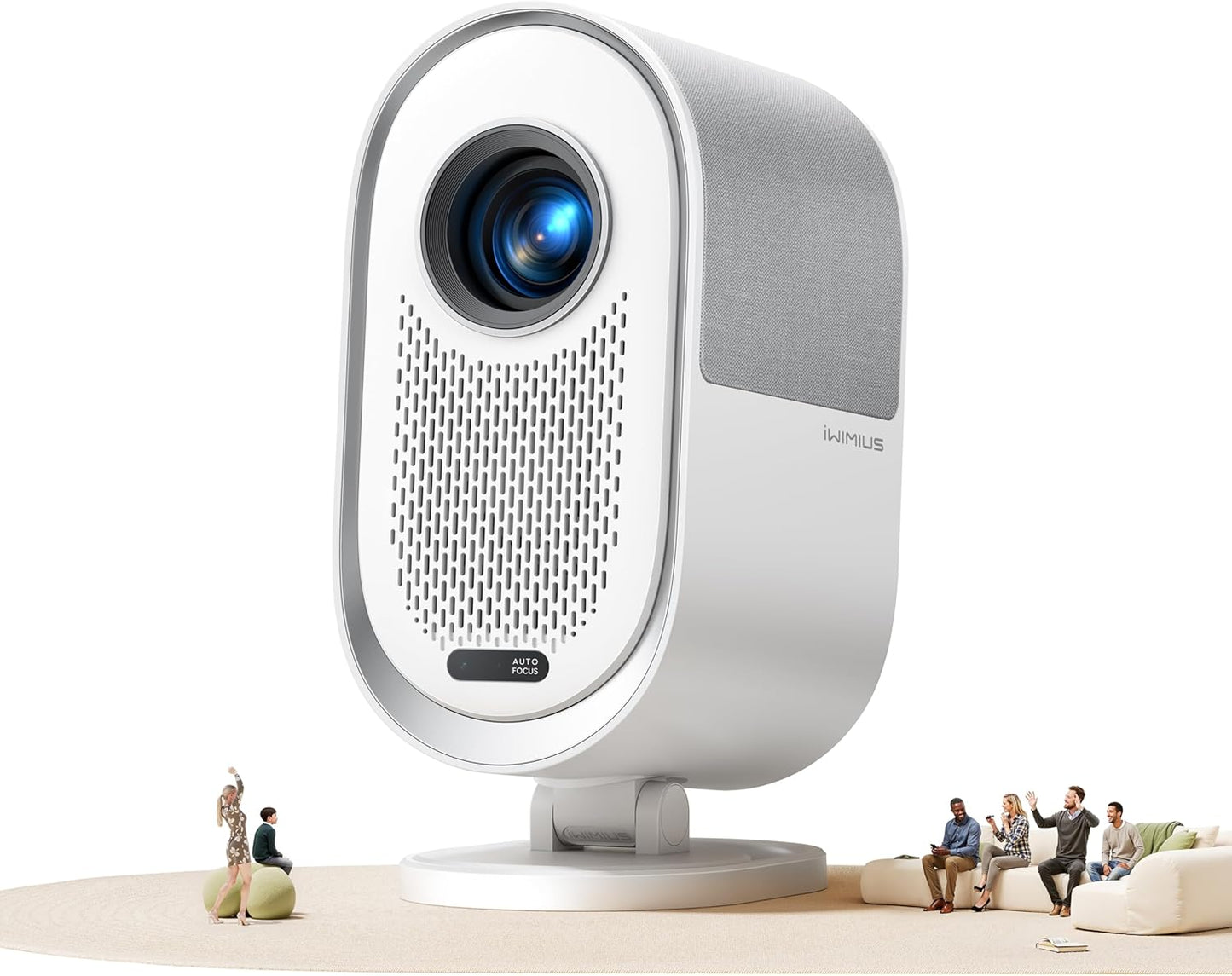 iWIMIUS WiFi6 Projector: Crisp 1080P, Dolby Audio