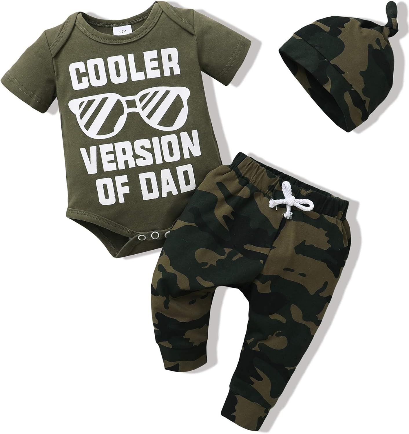 NZRVAWS Newborn Baby Boy Clothes Set with Letter Print Design