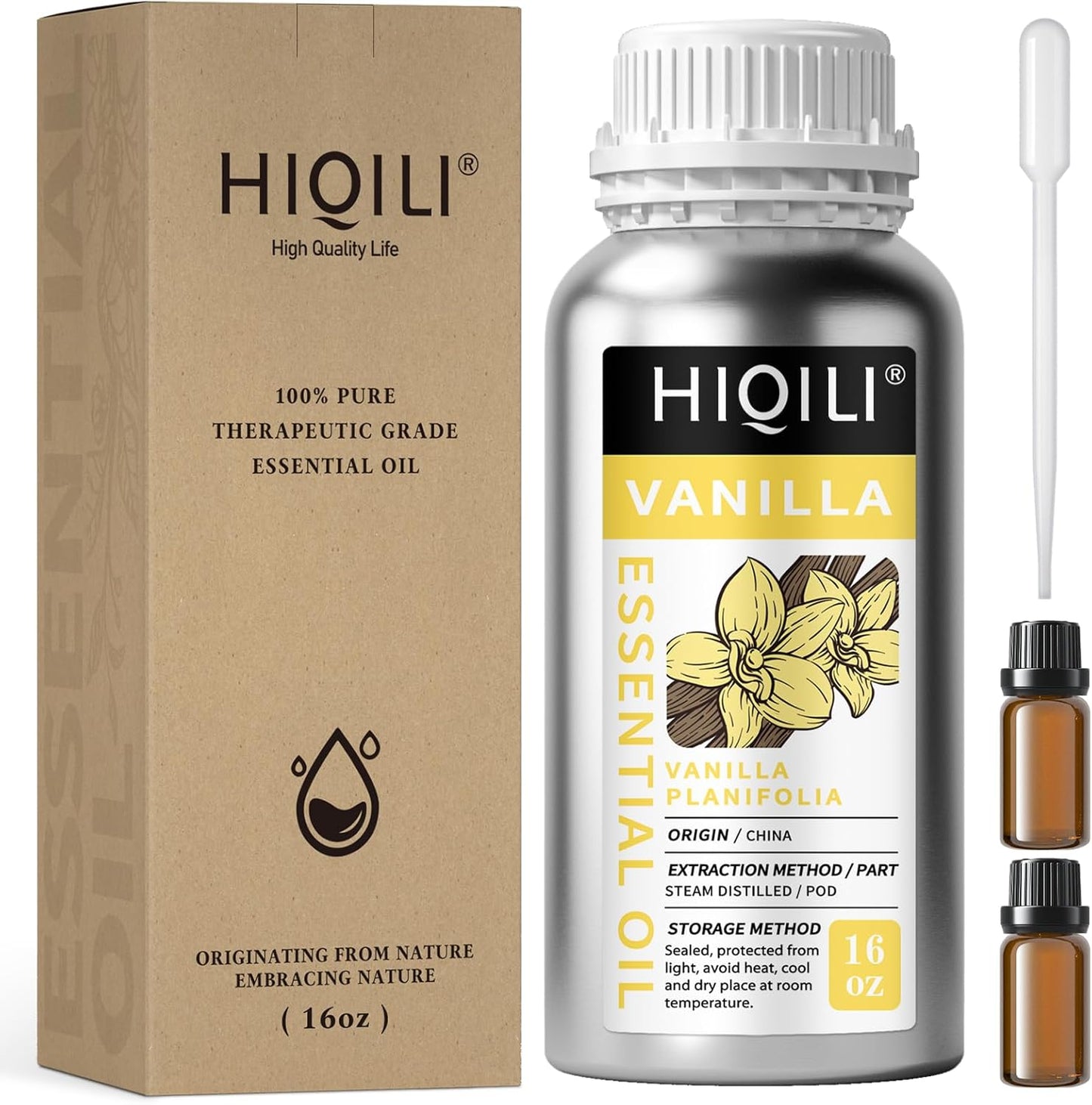 Vanilla Essential Oil 16 Fl Oz for Aromatherapy and DIY Projects
