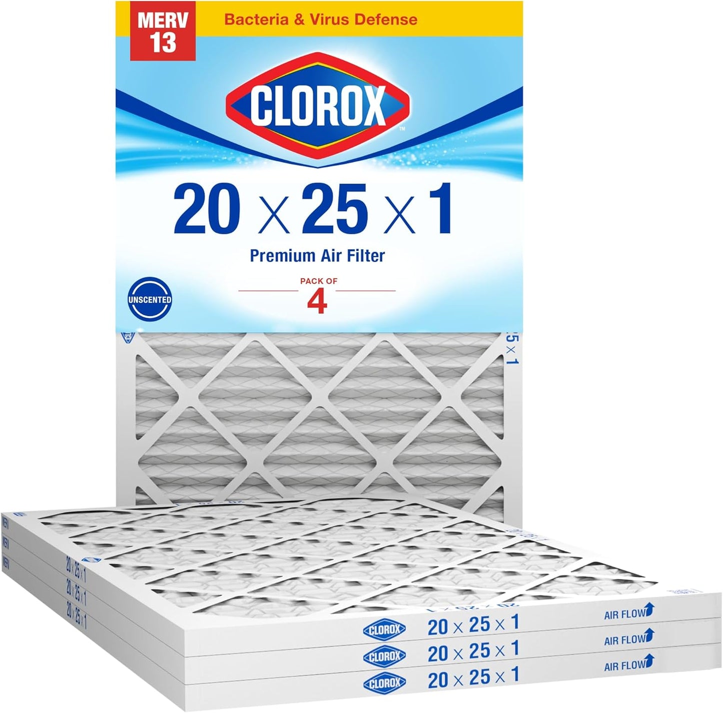 Clorox 20x25x1 Air Filter for Superior Indoor Air Quality