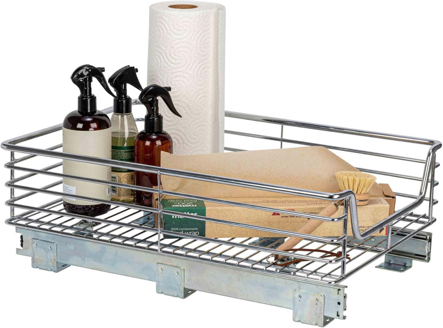 Household Essentials Chrome-Plated Steel Under Sink Organizer
