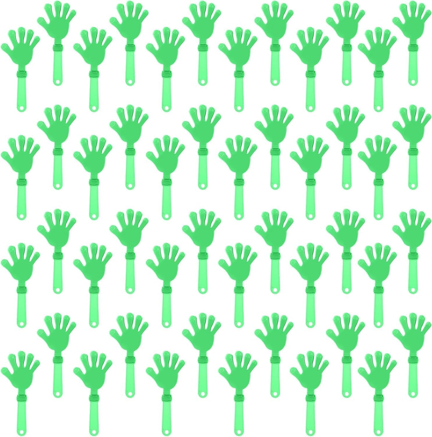 100 Pieces Lime Green Hand Clappers for Parties and Events