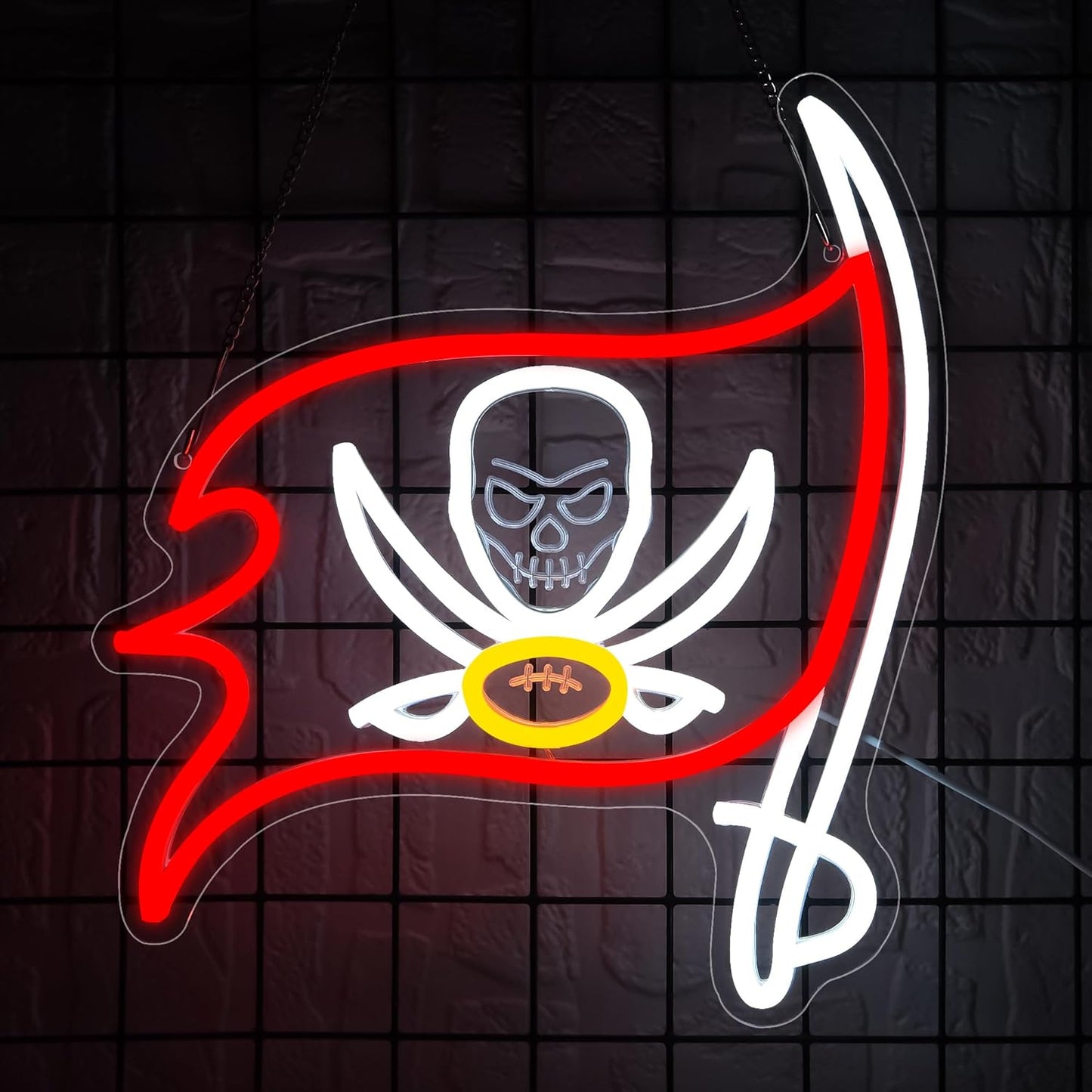 Football Neon Sign for Wall Decor - Perfect for Fans and Parties