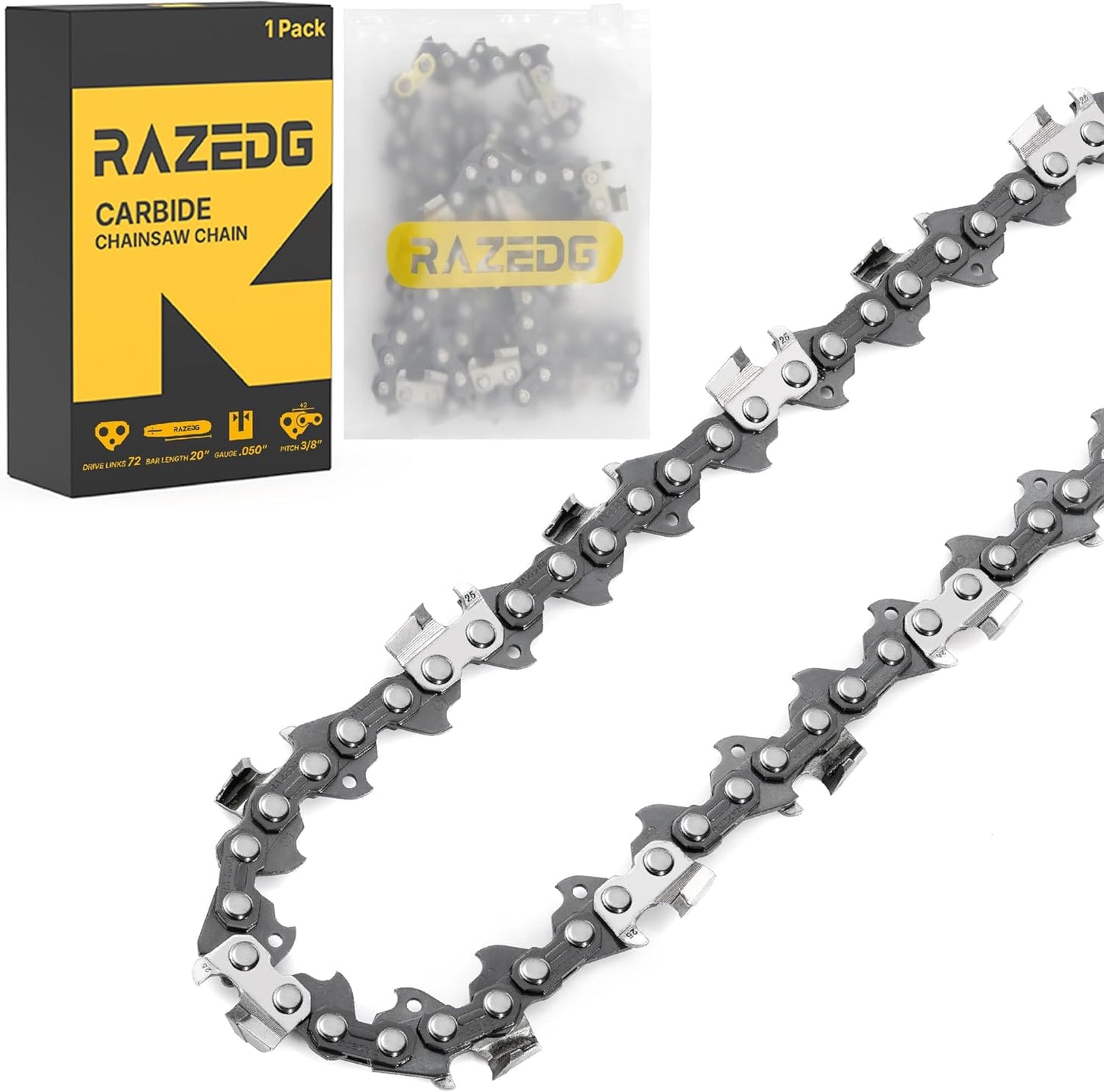 Carbide Chainsaw Chain 20 Inch for Stihl and Husqvarna Models
