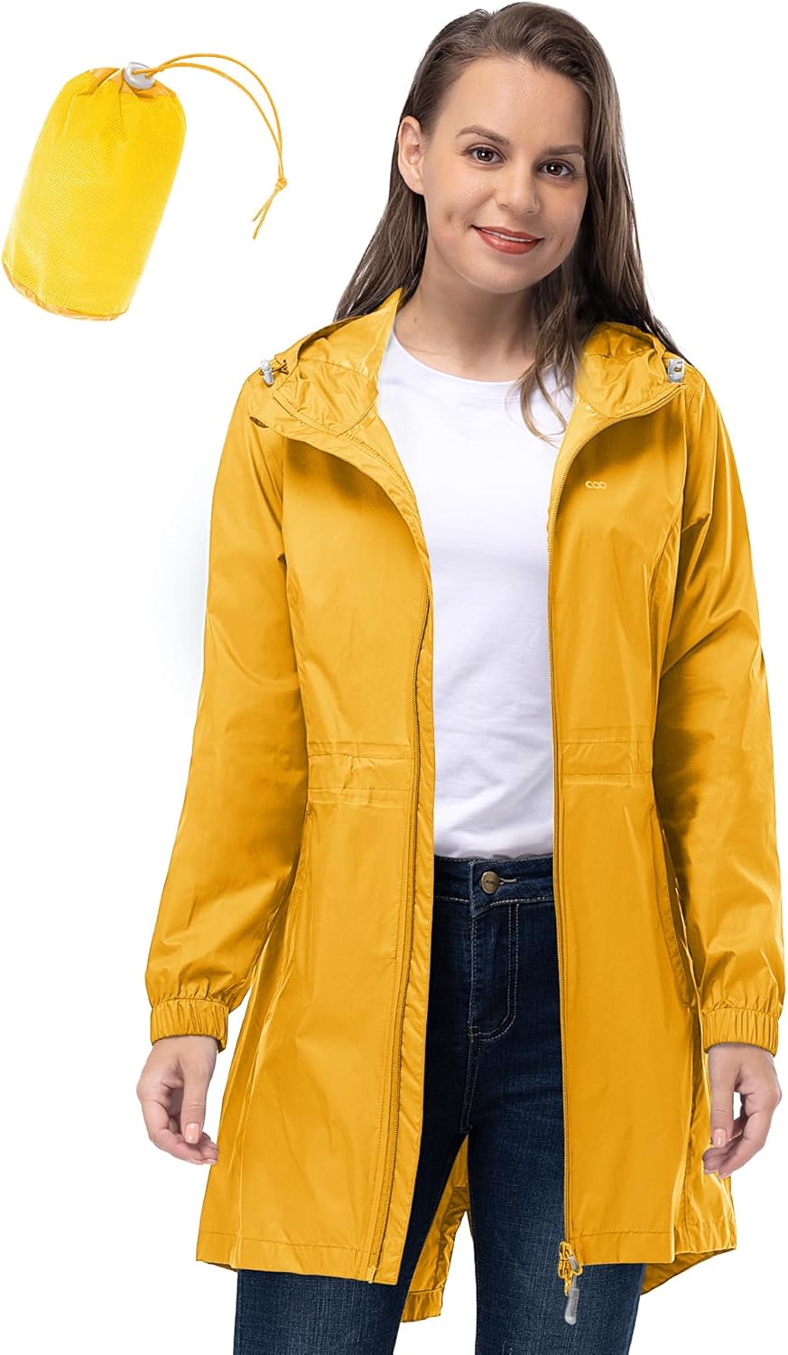 33,000ft Women's Waterproof Long Rain Coats for All Occasions