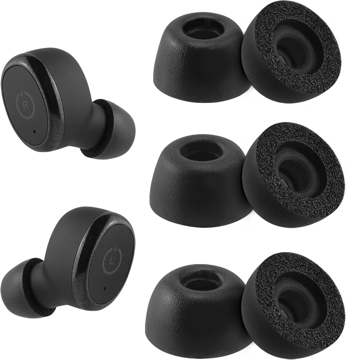 Ultimate Comfort Foam Ear Tips, 3 Pairs - NANLANFAN