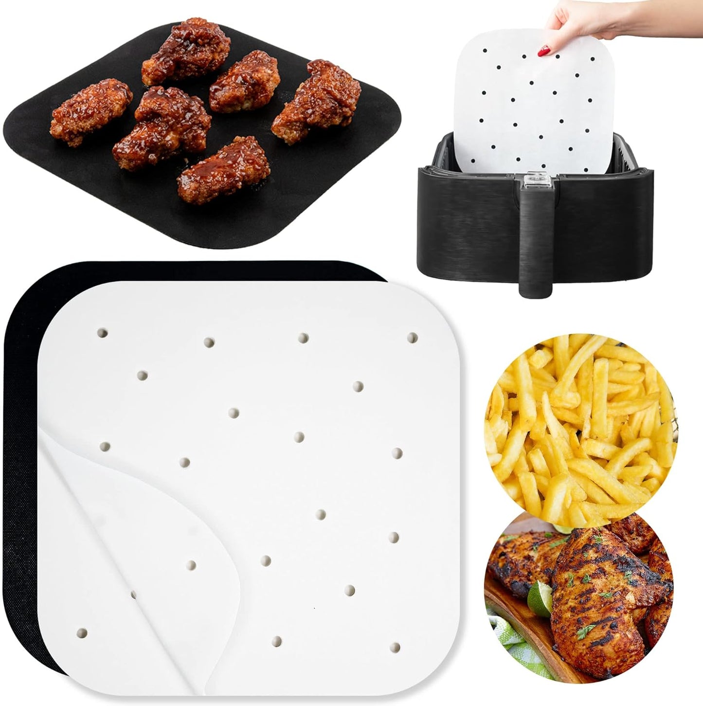 Non-Stick Air Fryer Liners for Top Brands