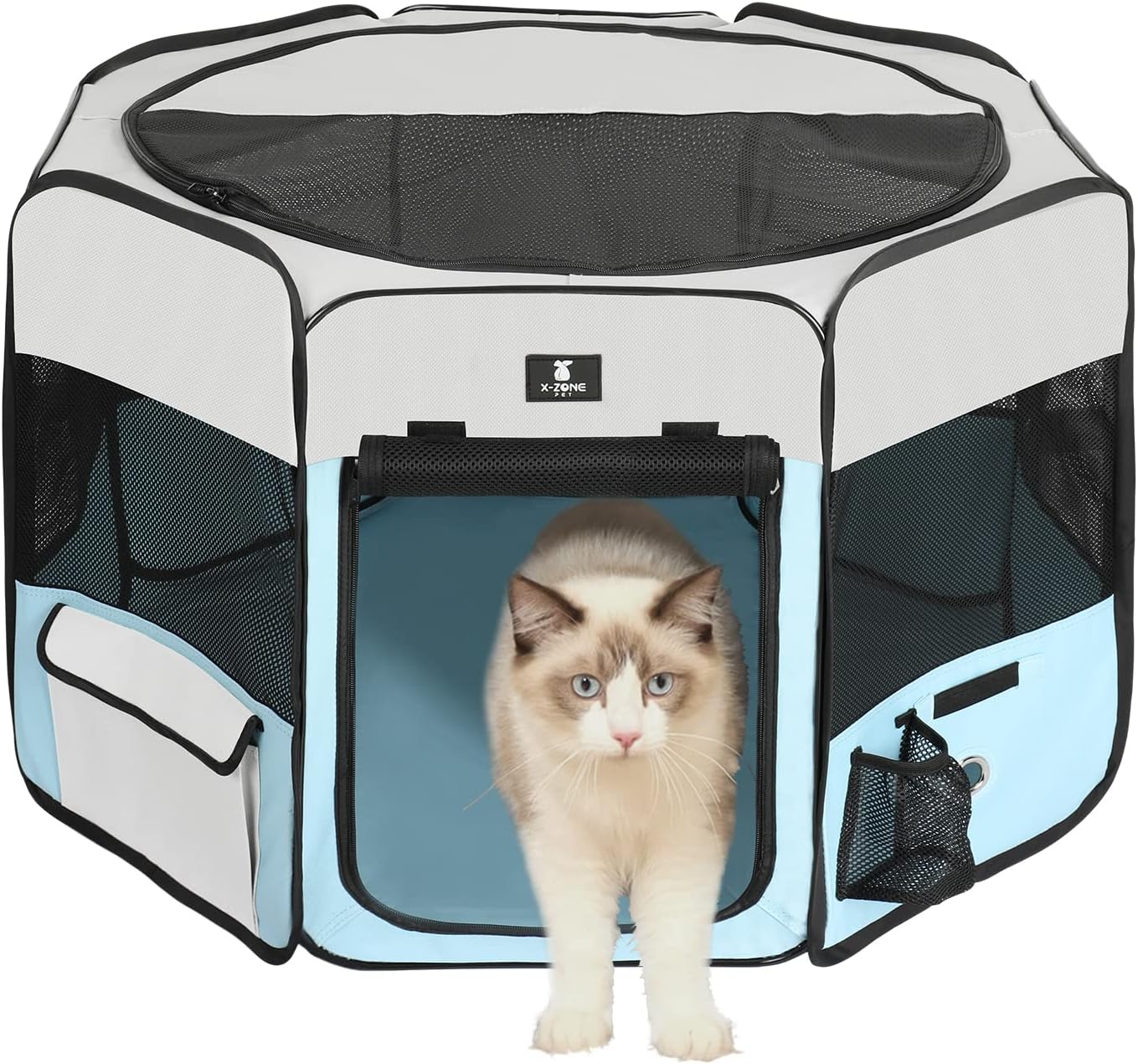 Portable Dog Playpen for Puppies and Cats - Foldable Pet Tent