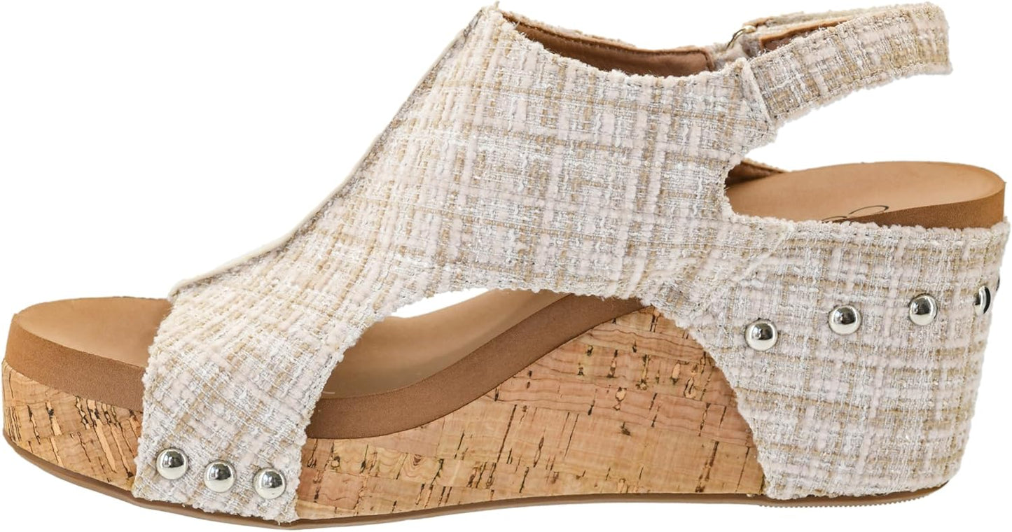 Corkys Footwear Womens Carley Wedges for All Day Comfort