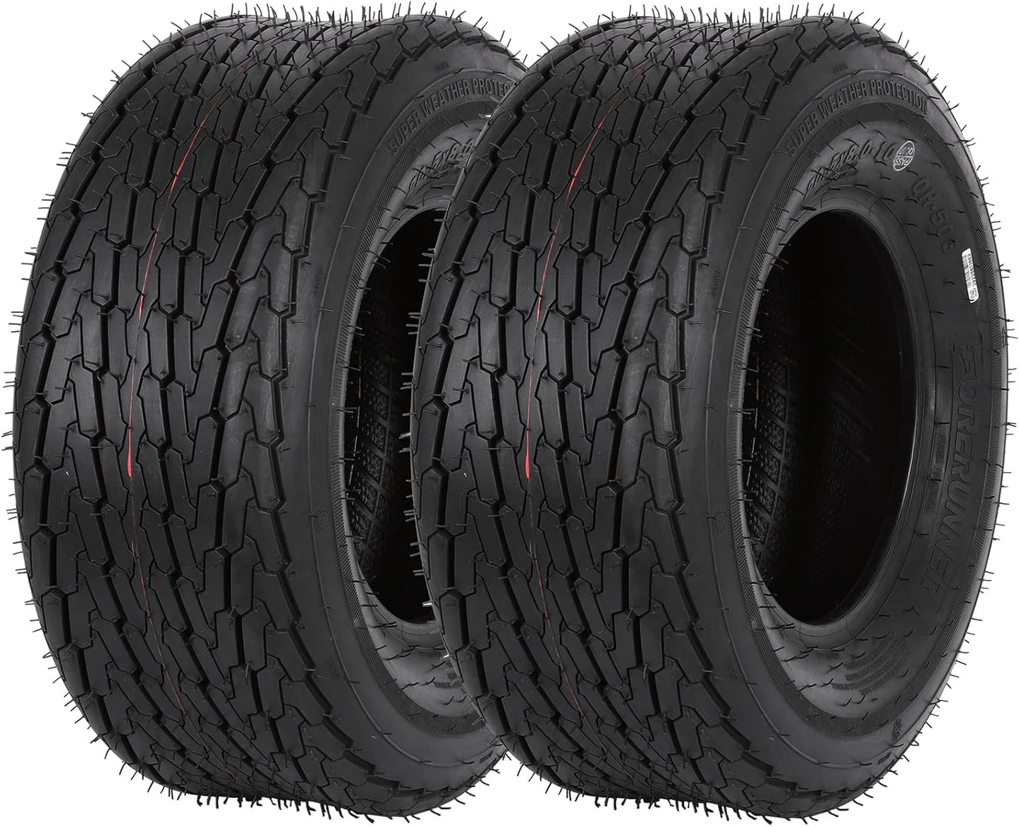 Set of 2 Hykolity Highway Boat Utility Trailer Tires 20.5X8-10