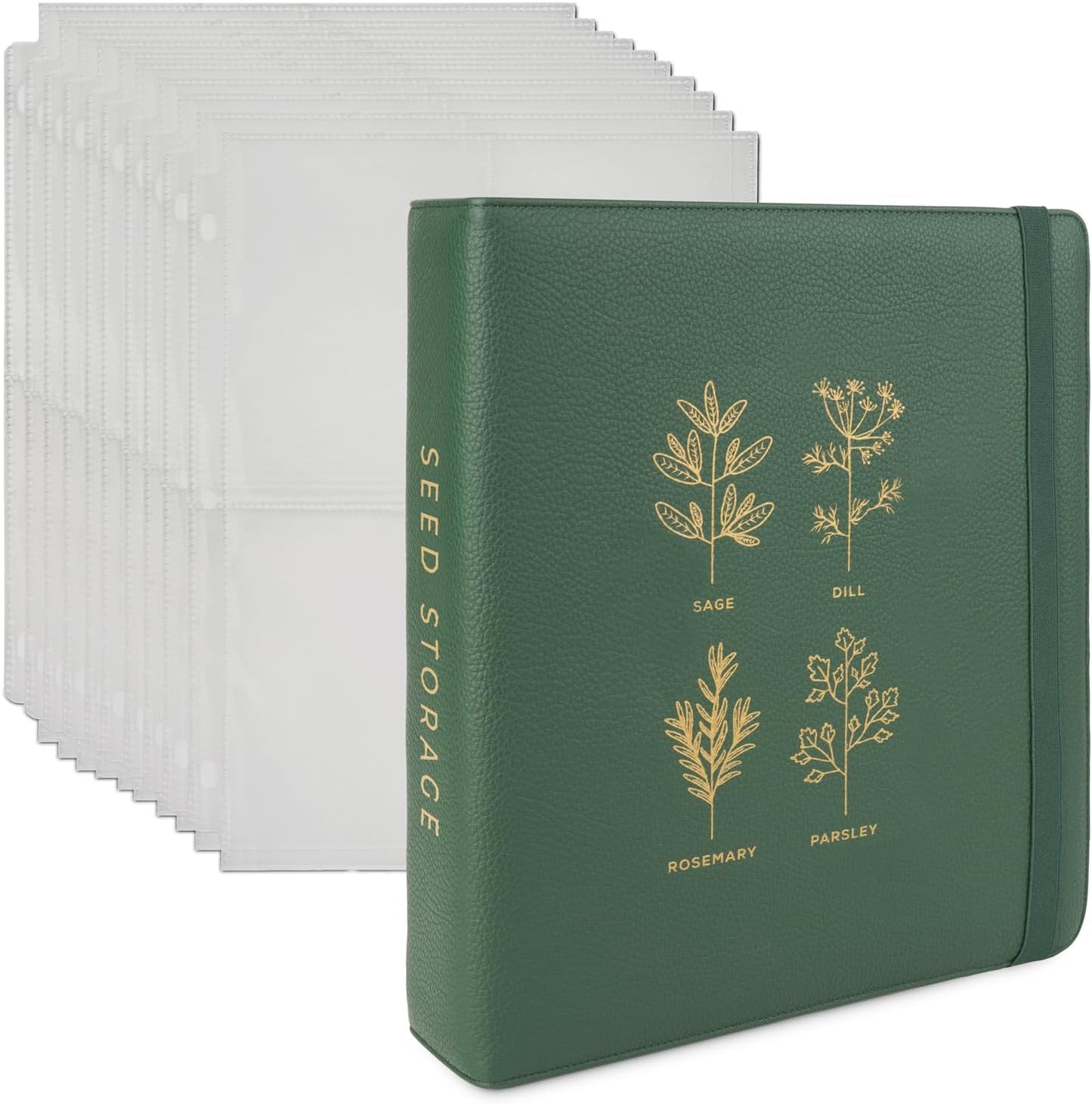 Seed Storage Organizer Binder for Garden Lovers - 200 Pack Fit