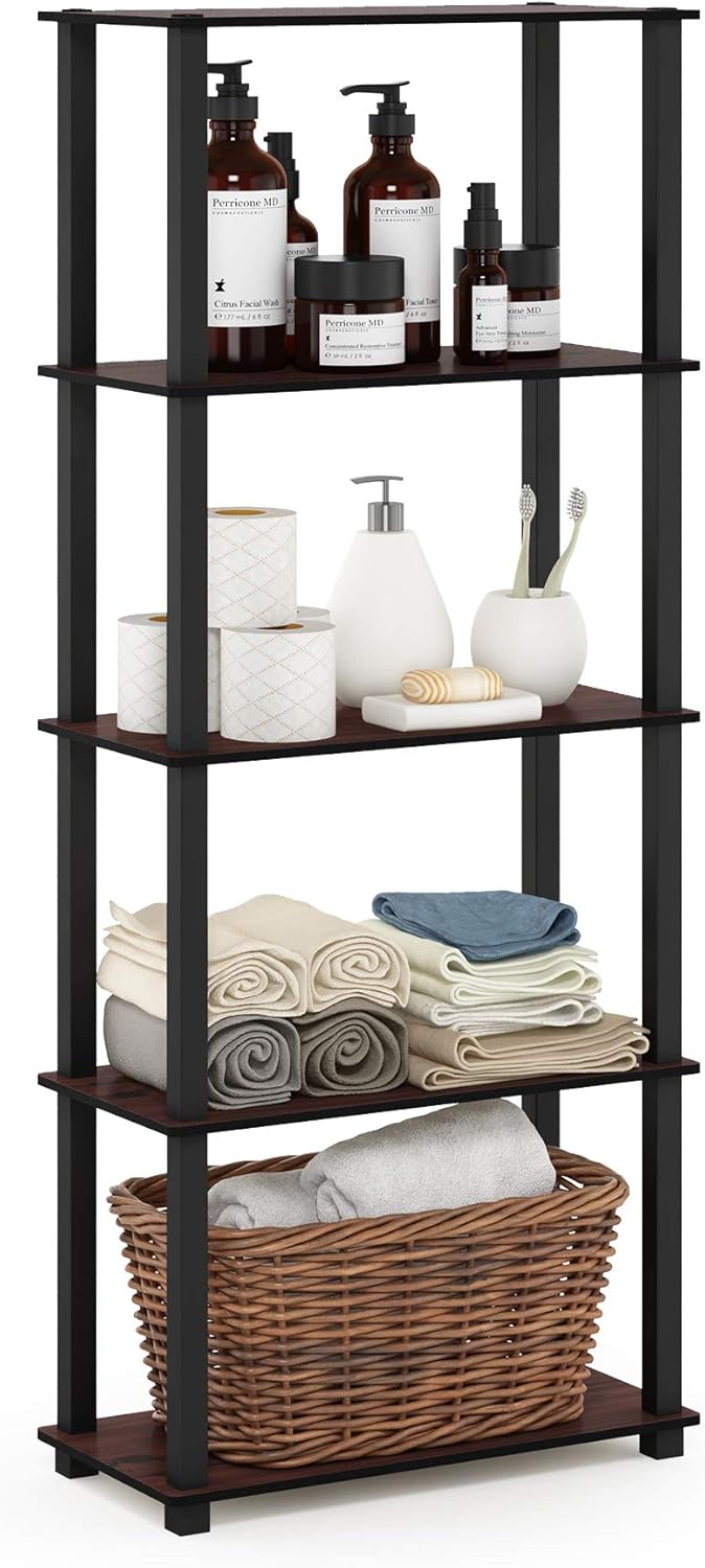 Furinno Turn-N-Tube 5-Tier Multipurpose Shelf for Storage