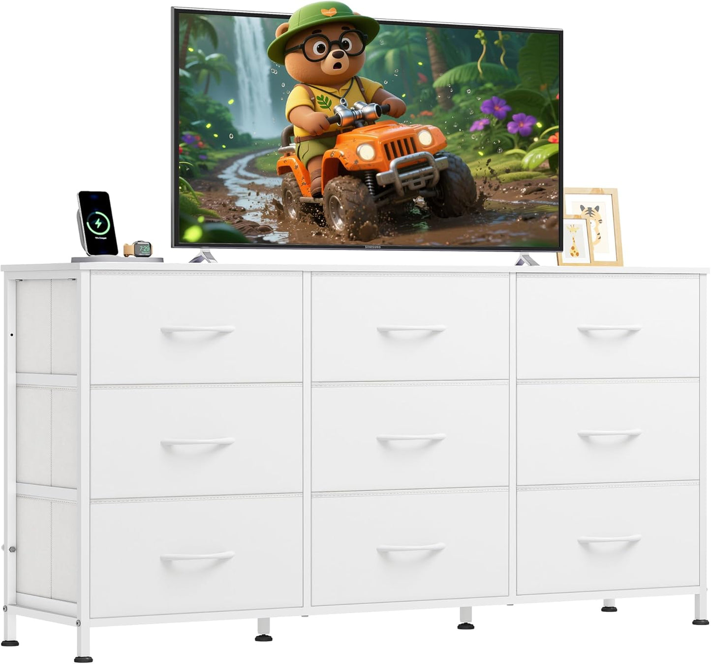 WLIVE 47ft'W Dresser for Bedroom with Ample Storage Space