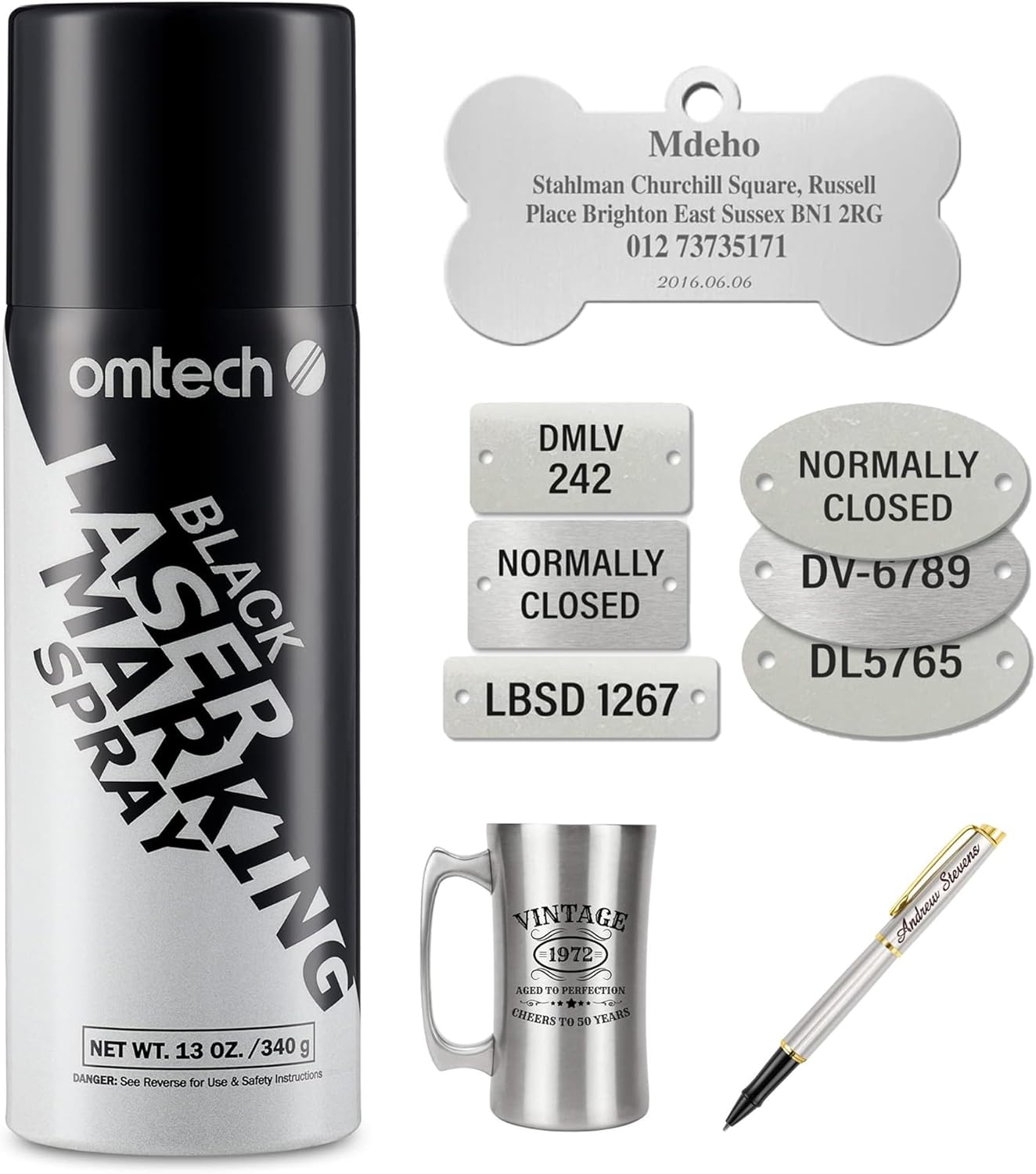 High Contrast Laser Marking Spray for Metal Engraving Projects