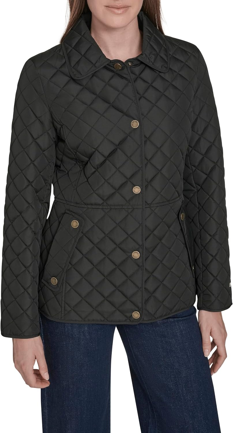 Tommy Hilfiger womens Snap Front Long Sleeve Quilted Jacket Review