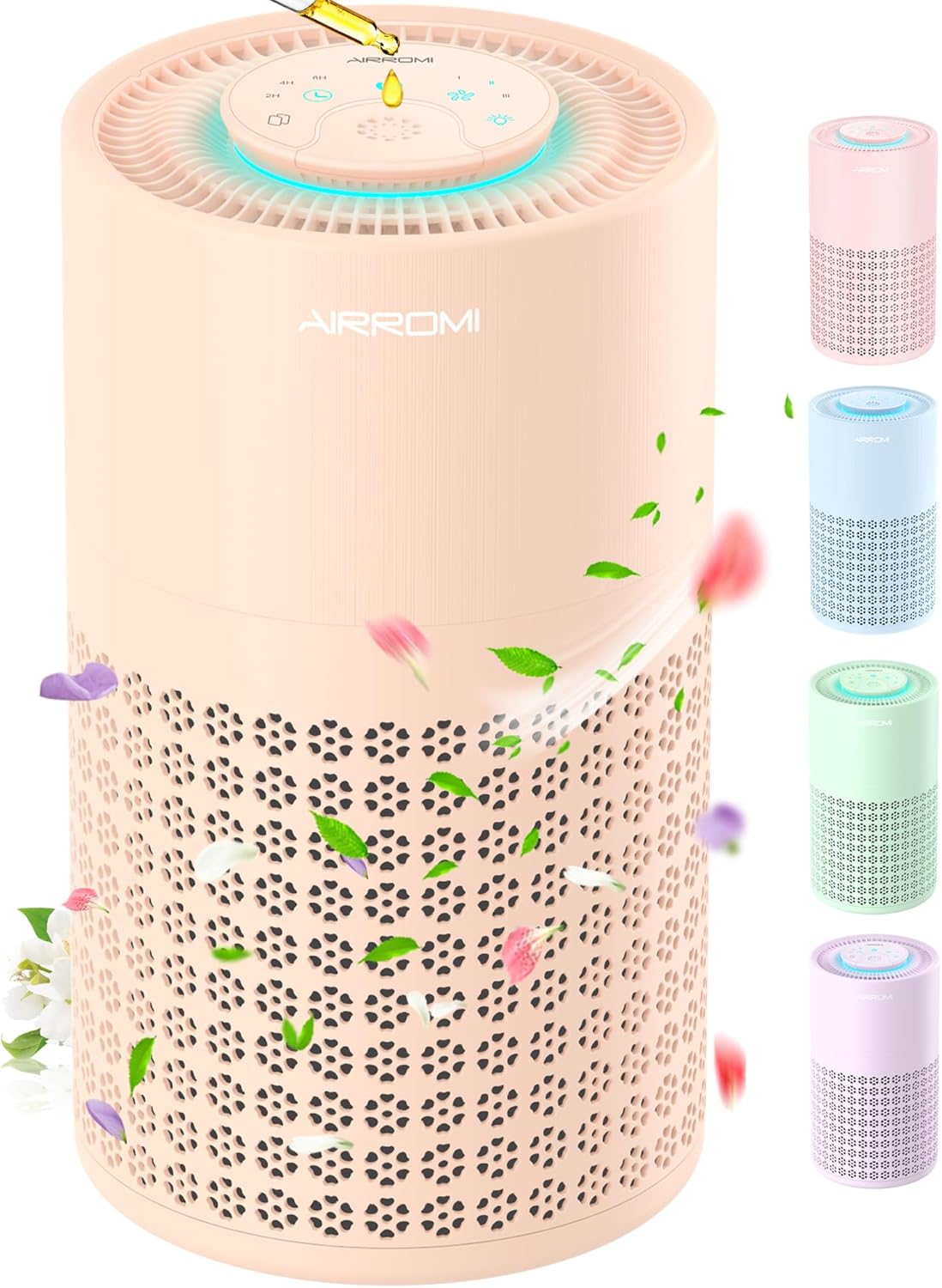 AIRROMI Air Purifier for Bedroom with HEPA Filter and Aromatherapy