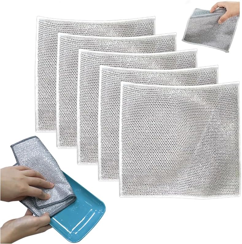 2024 Multipurpose Wire Dishwashing Rags - PUSKIU