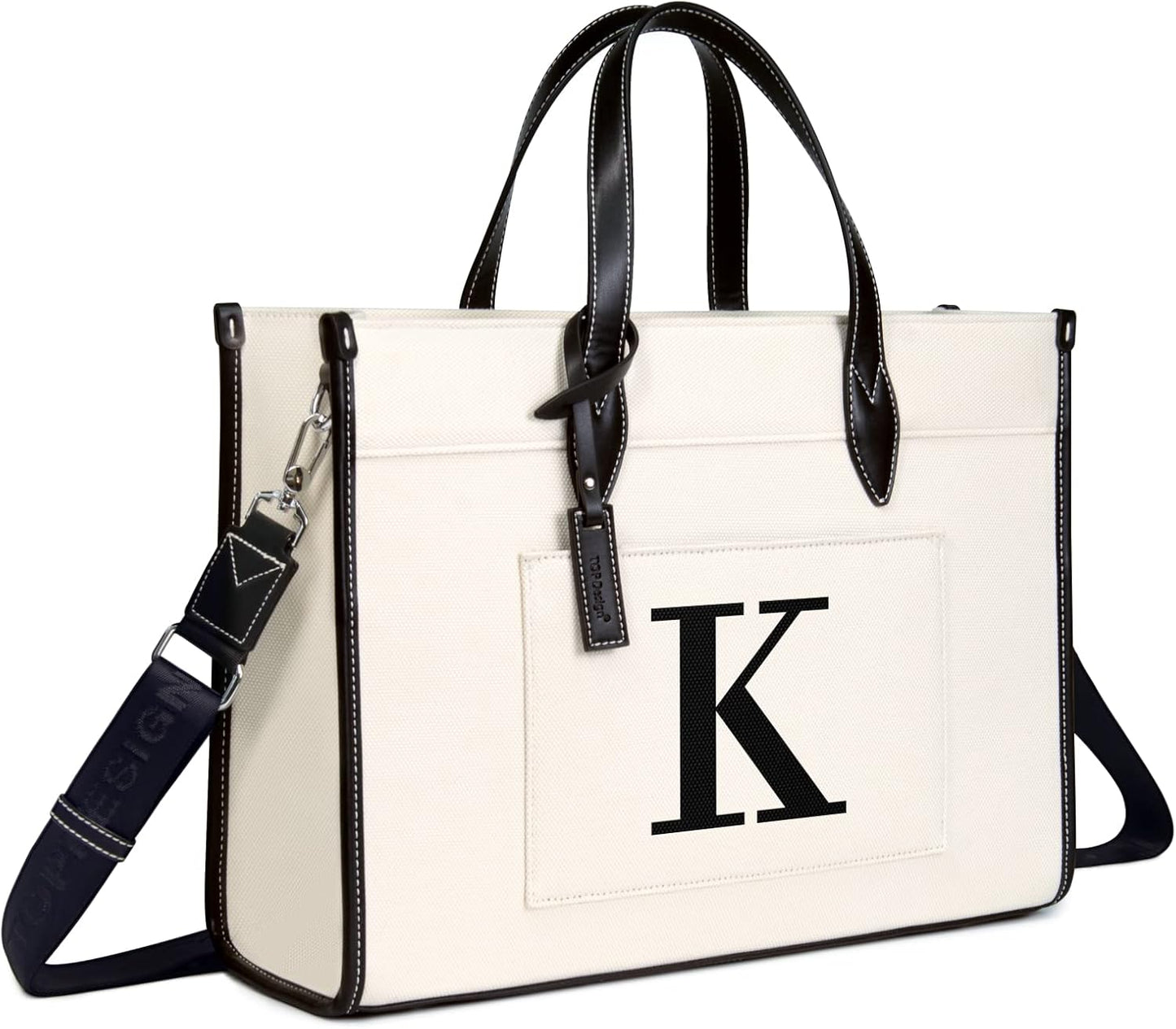 Stylish 15.6 Laptop Tote Bag for Women - Personalized Canvas