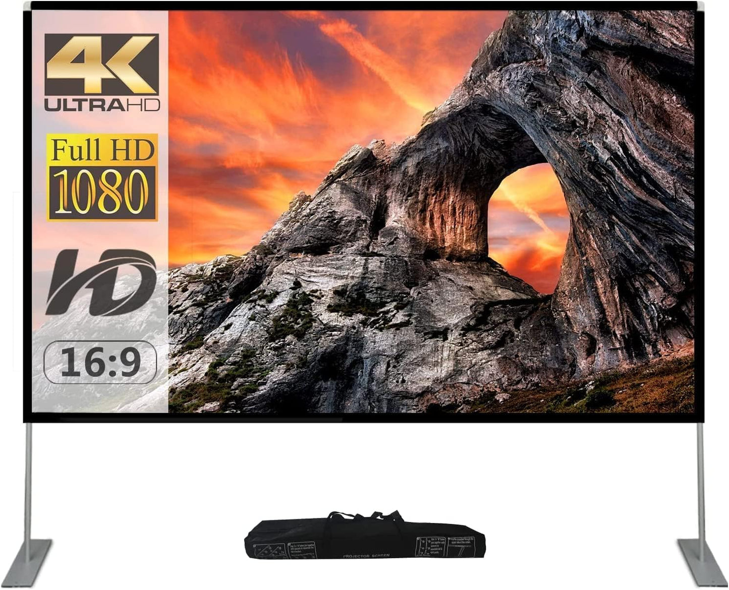 Portable 100 Outdoor Projector Screen: Ultimate Outdoor Cinema Experience