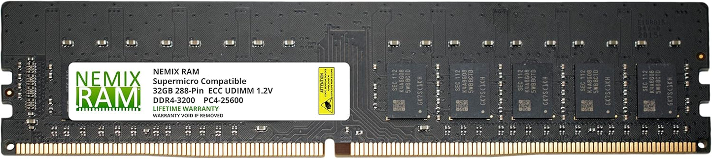 NEMIX RAM 16GB DDR4 3200MHZ PC4-25600 for Supermicro Servers